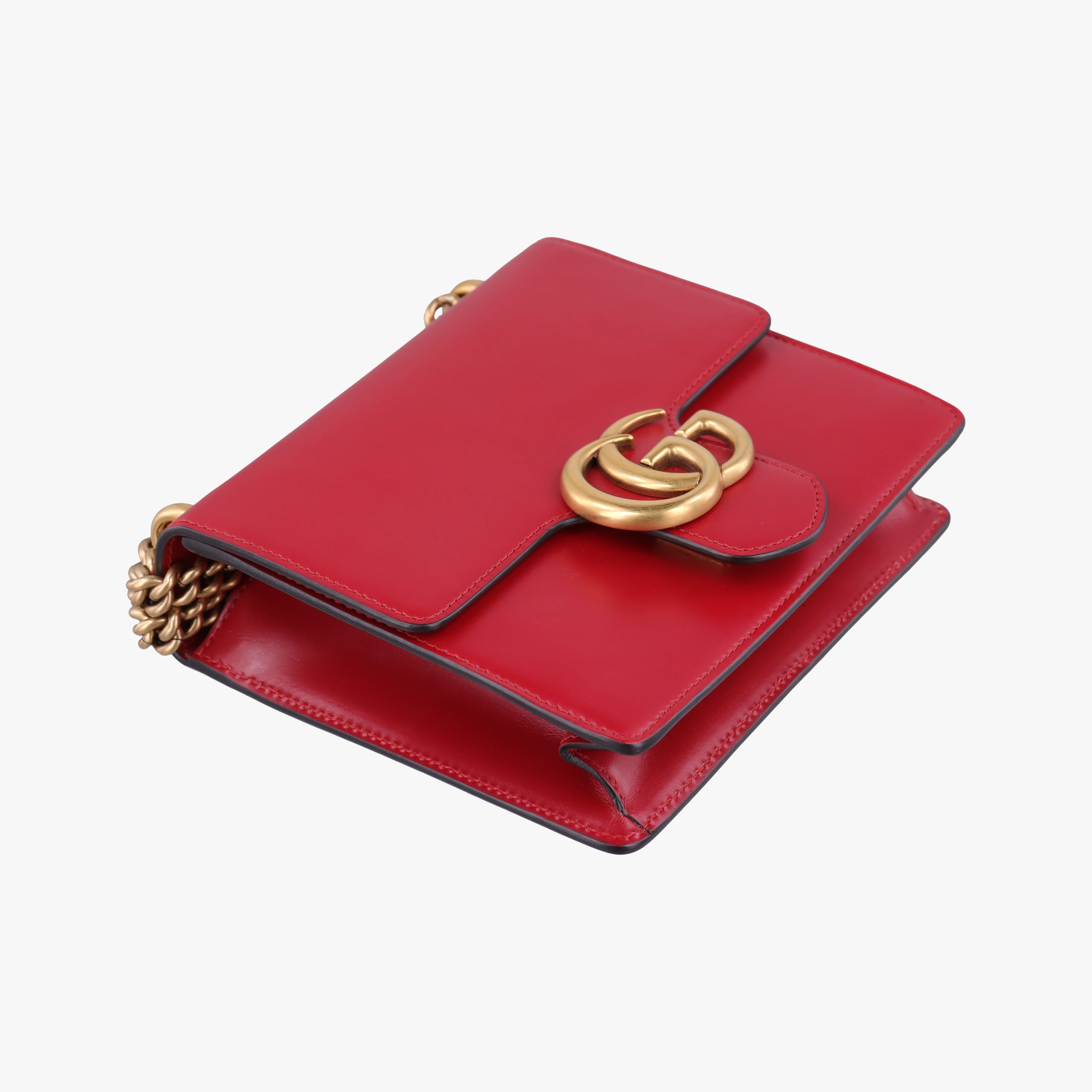 GG Marmont Red Leather 431384 E019735737GGマーモント レッド レザー 431384 E019735737