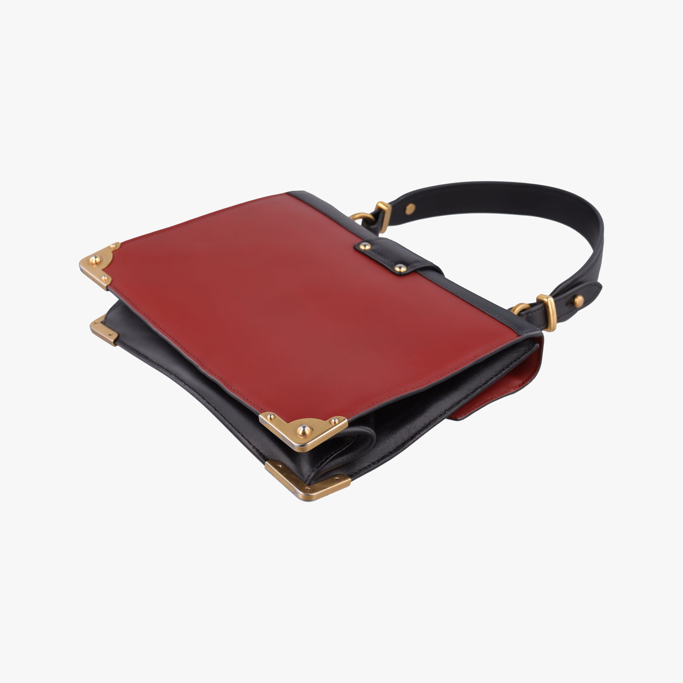 Animalier Cahier Lions Head Black×Red Leather 1BD089 25カイエ ライオンヘッド ブラック×レッド レザー 1BD089 25