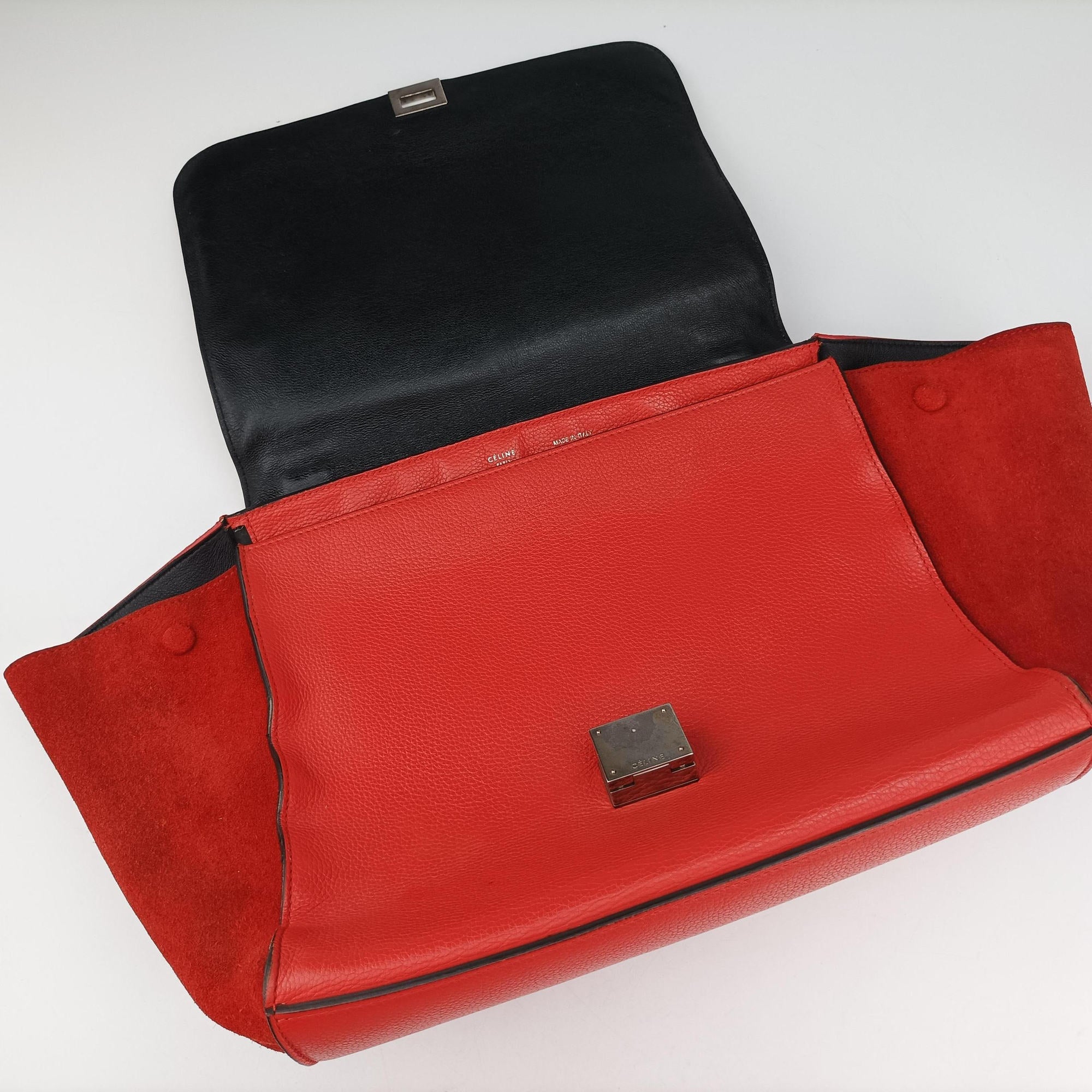 Trapeze Orange Suede×leather S-SN-1121トラペーズミディアム オレンジ スエード×レザー S-SN-1121