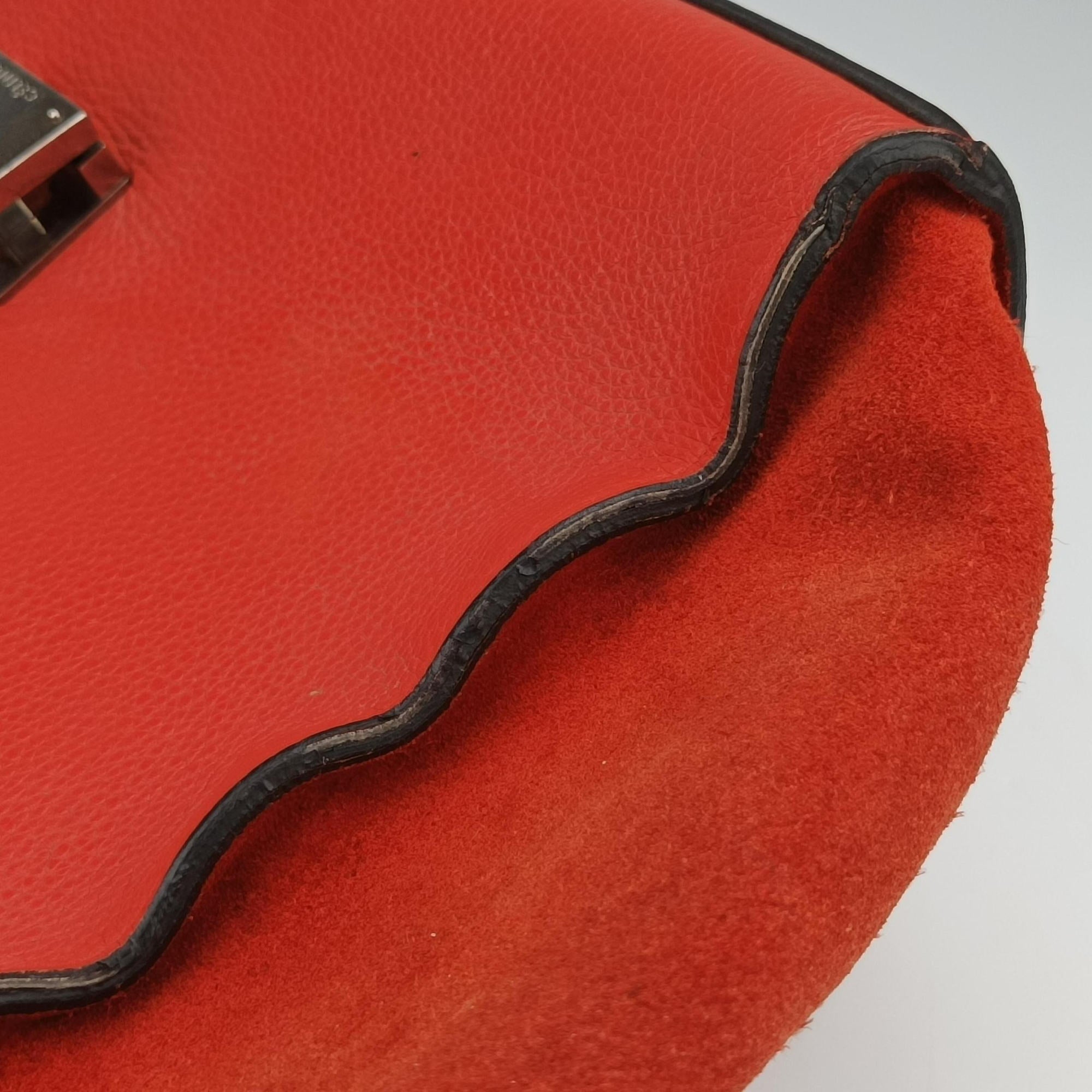 Trapeze Orange Suede×leather S-SN-1121トラペーズミディアム オレンジ スエード×レザー S-SN-1121