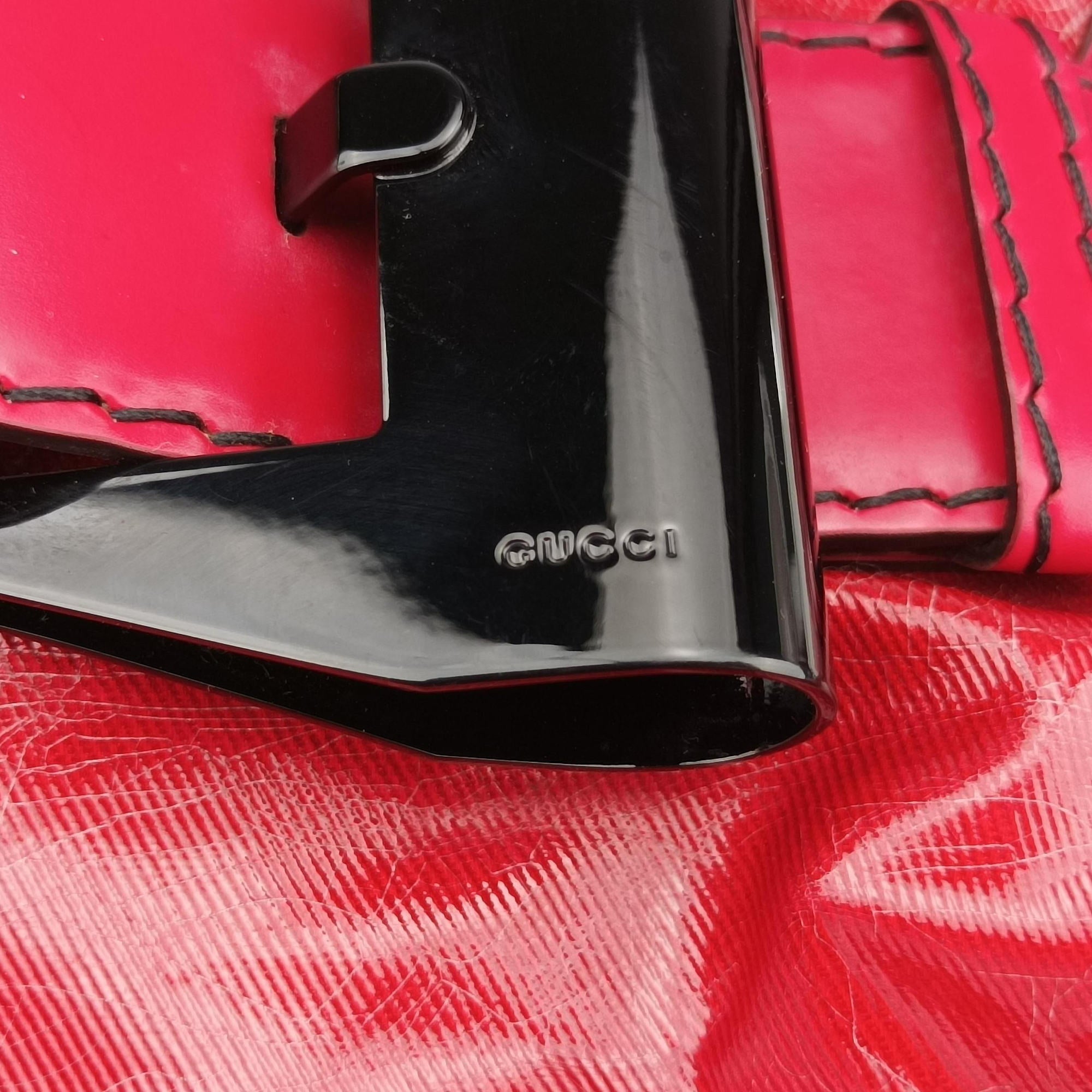 Queen Red Leather × Coated Canvas 189885 F2089704クイーン レッド レザー × コーテッドキャンバス 189885 F2089704