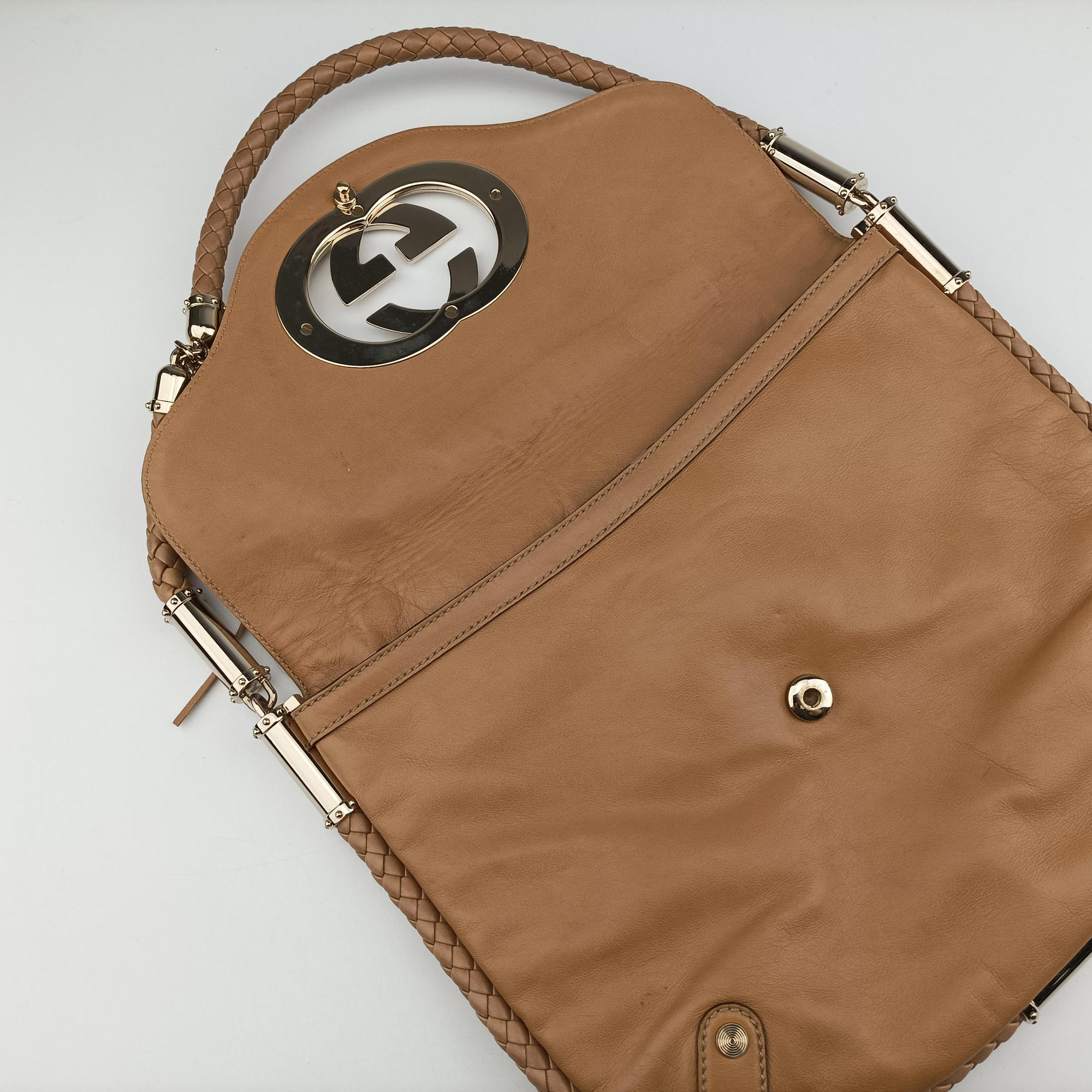 Dialux Britt Hobo Beige leather 167732 ディアラックス ブリット ホーボー ベージュ レザー 167732