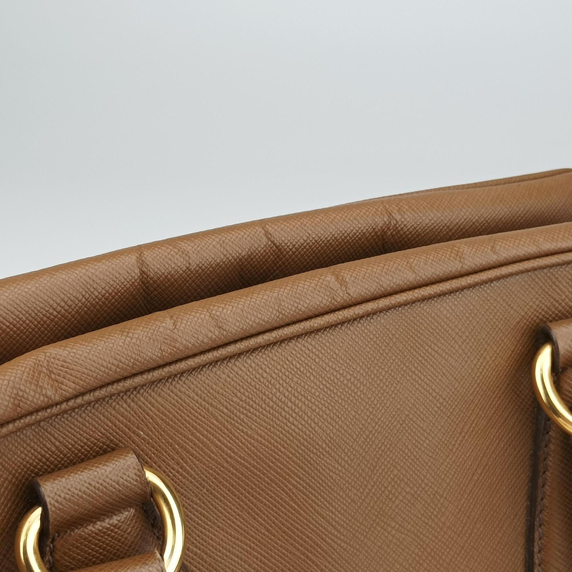Convertible Top Handle Brown SAFFIANO Leather BL0757 180コンバーチブル トップ ハンドル ブラウン サフィアーノレザー BL0757 180