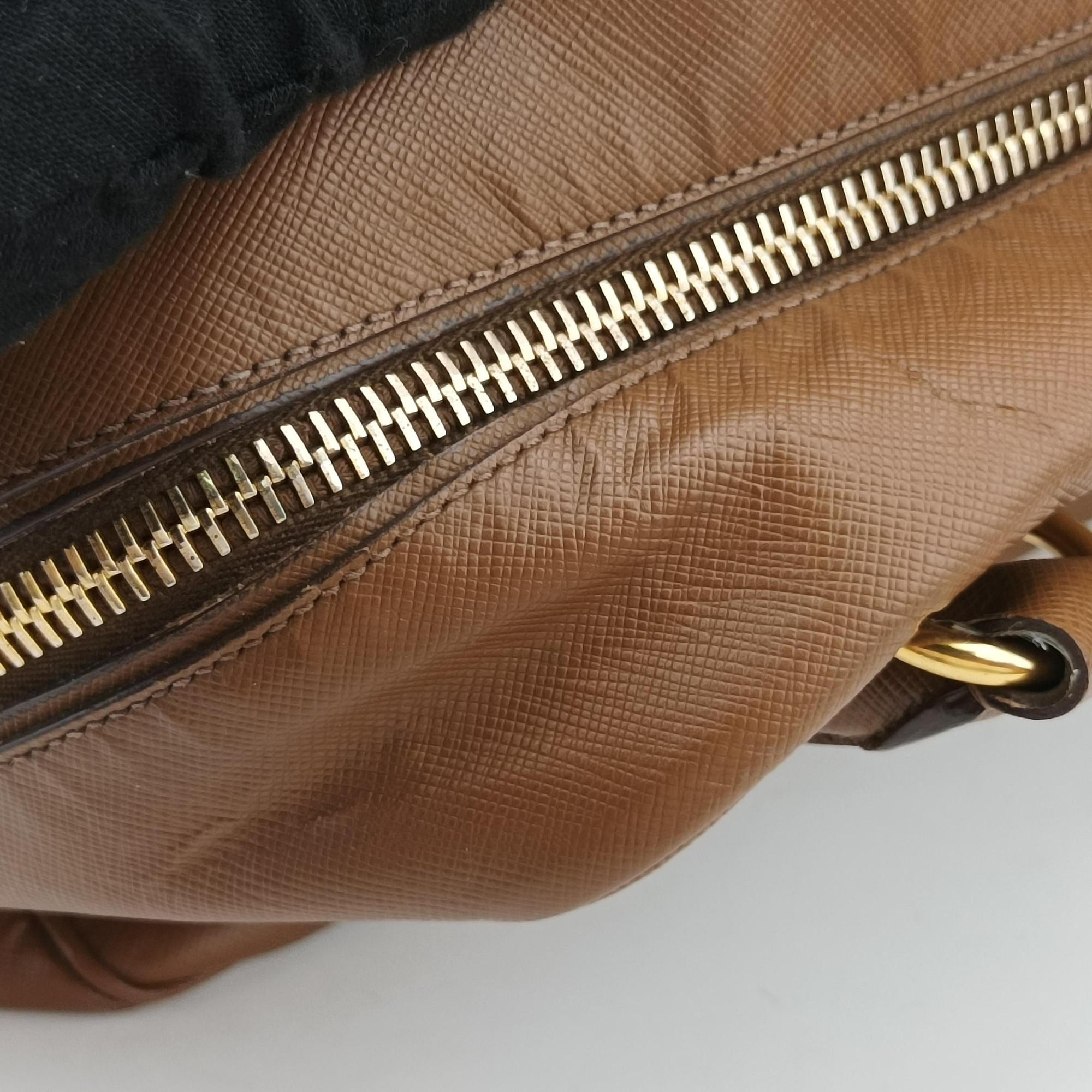 Convertible Top Handle Brown SAFFIANO Leather BL0757 180コンバーチブル トップ ハンドル ブラウン サフィアーノレザー BL0757 180