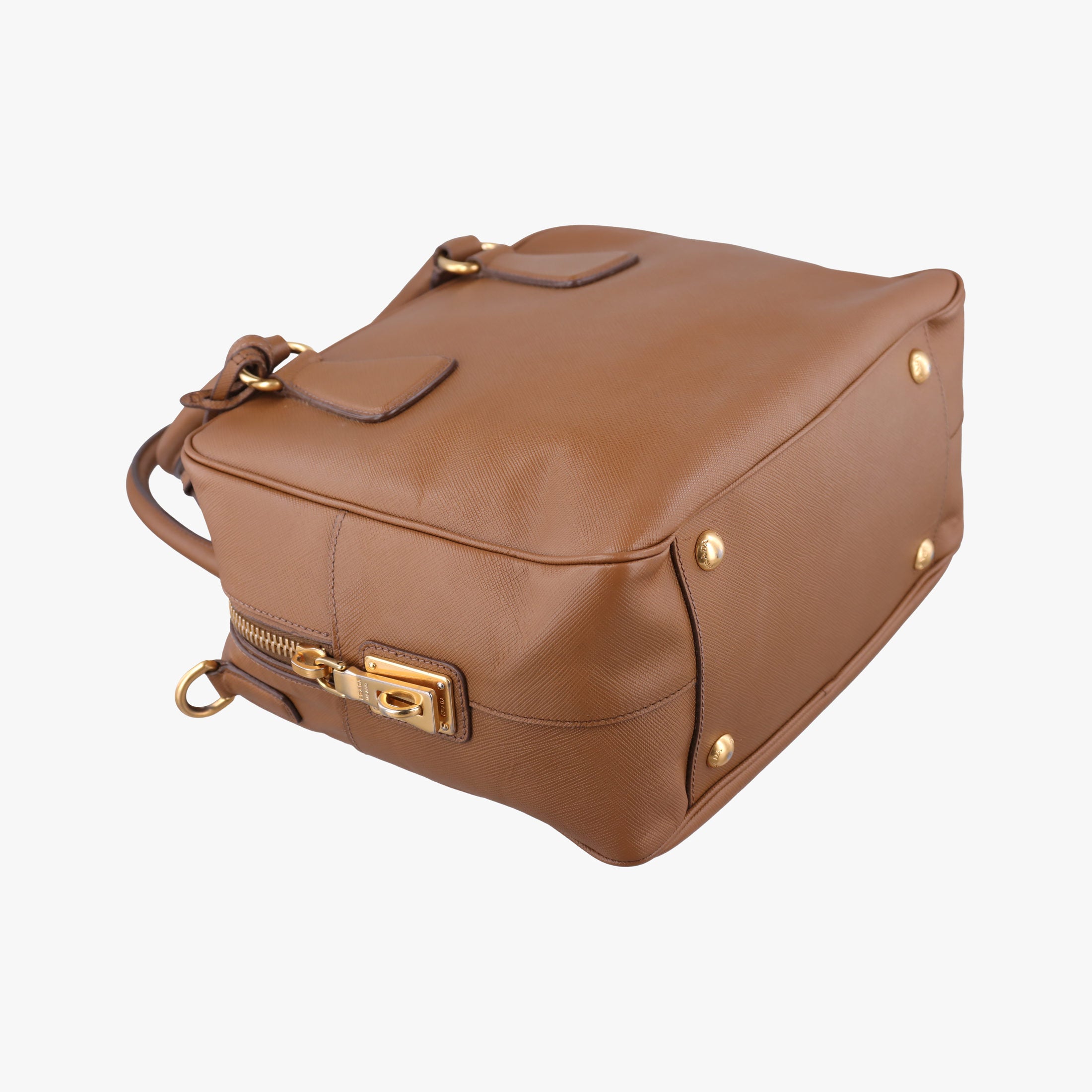 Convertible Top Handle Brown SAFFIANO Leather BL0757 180コンバーチブル トップ ハンドル ブラウン サフィアーノレザー BL0757 180