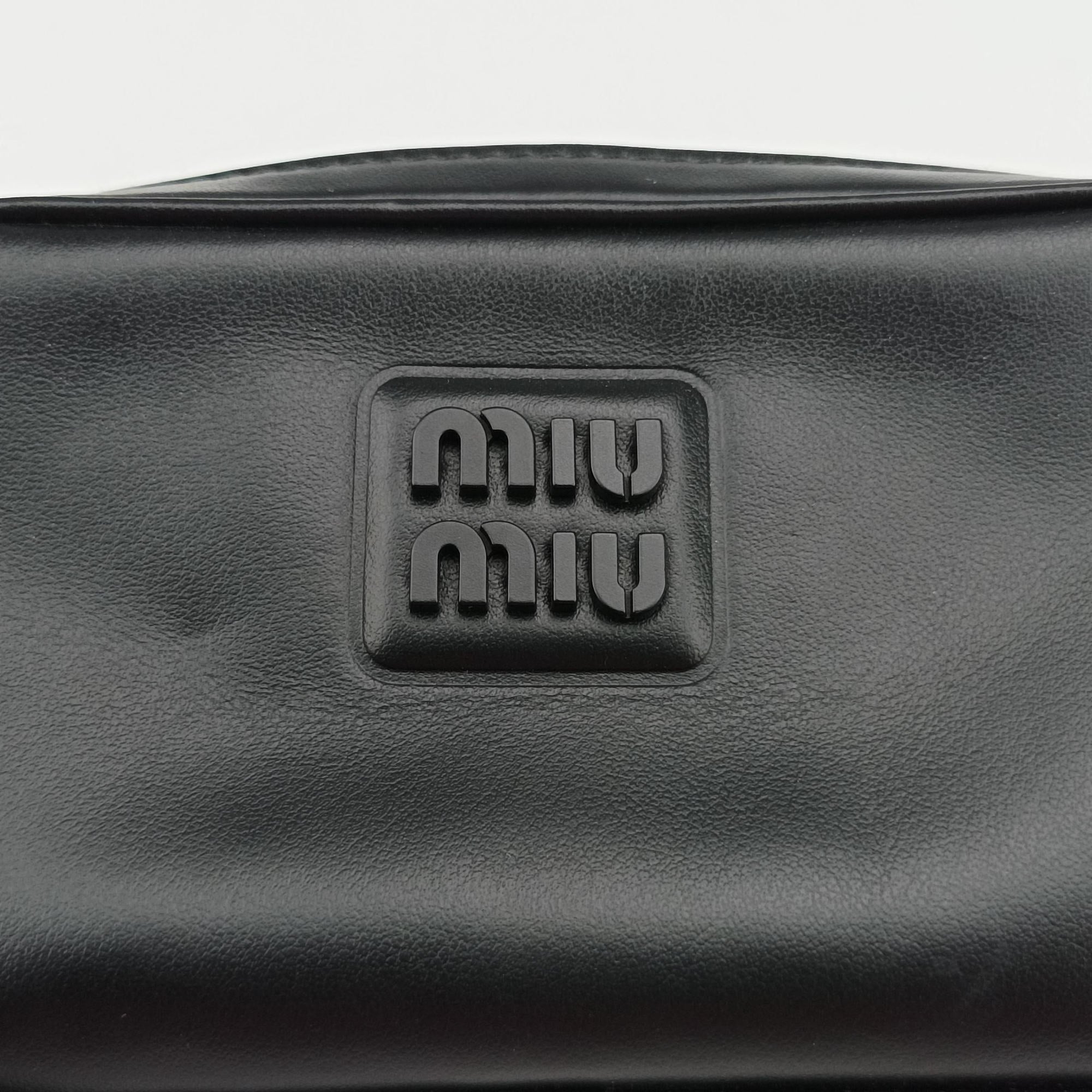 Logo belt Black leather DNP104ロゴベルト ブラック レザー DNP104