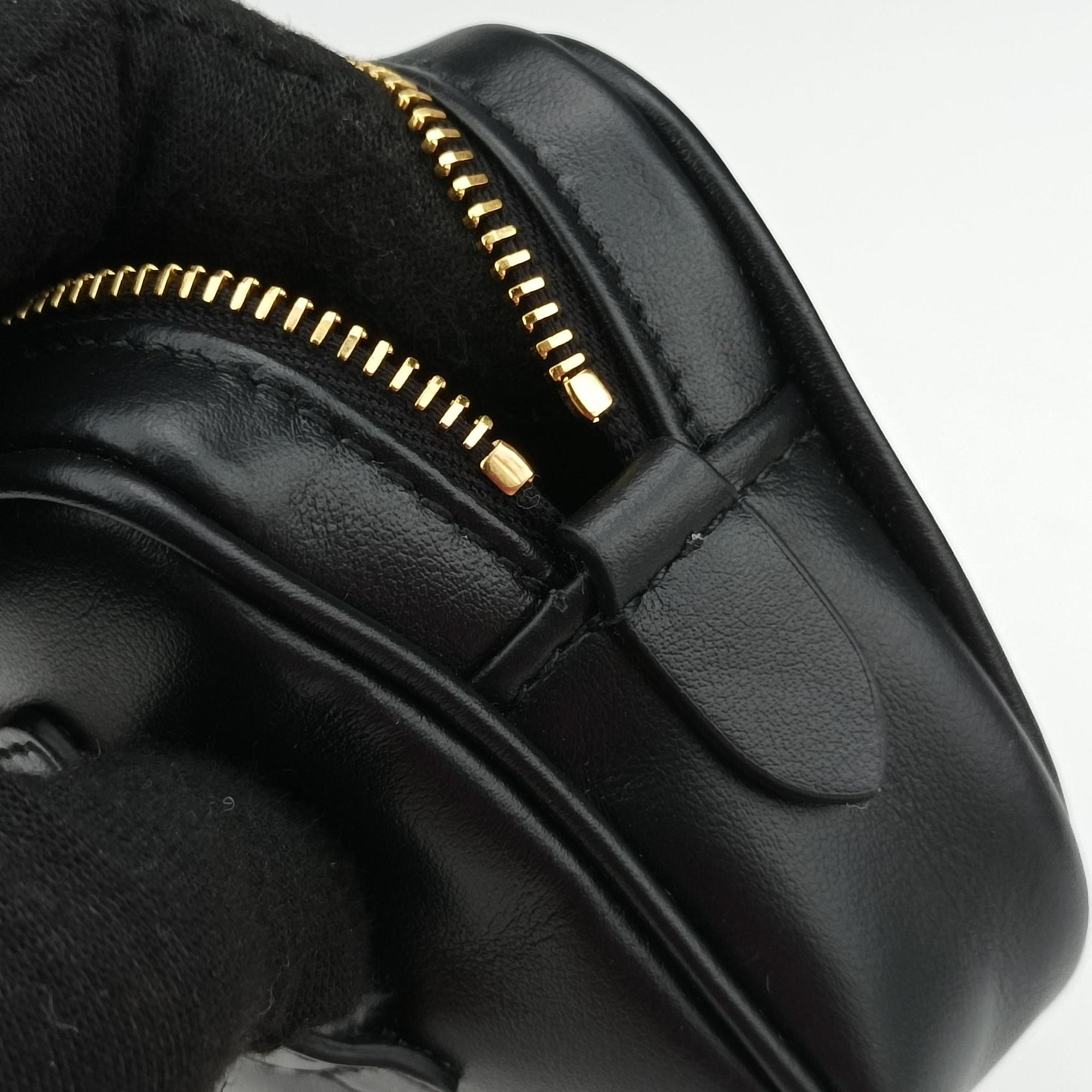 Logo belt Black leather DNP104ロゴベルト ブラック レザー DNP104