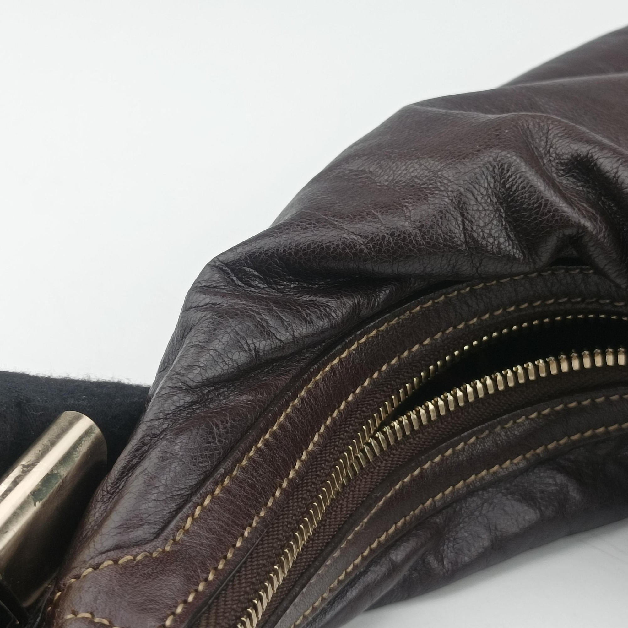 Duchessa Hobo Brown Leather 181492 G04066187デュケッサ ホーボー ブラウン レザー 181492 G04066187