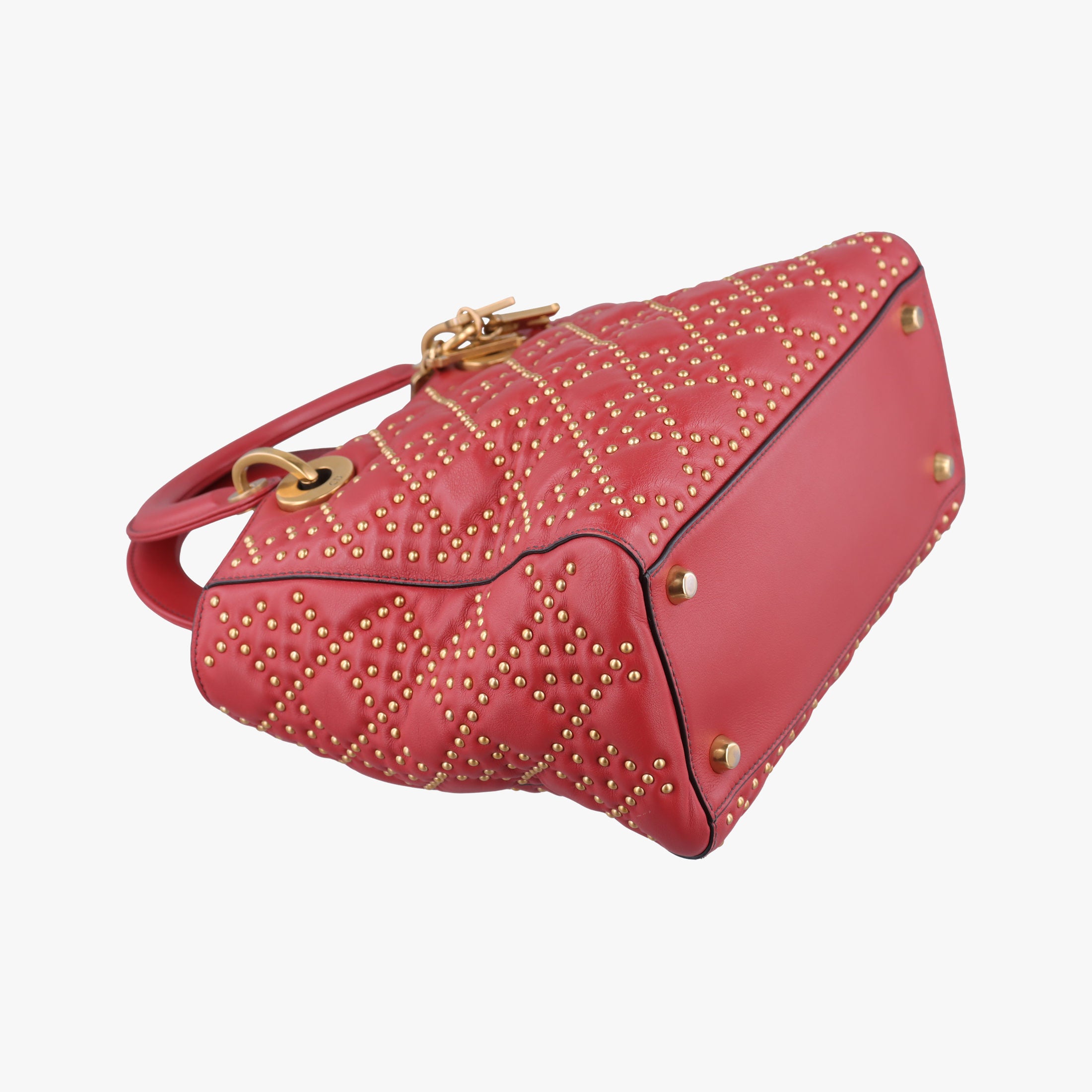 Lady Dior Red Leather 01-BO-1117レディディオール レッド レザー 01-BO-1117
