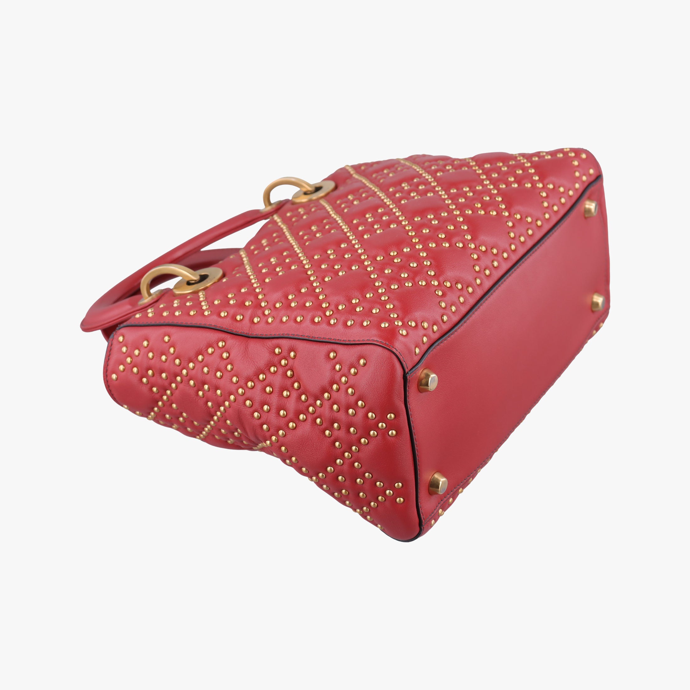 Lady Dior Red Leather 01-BO-1117レディディオール レッド レザー 01-BO-1117