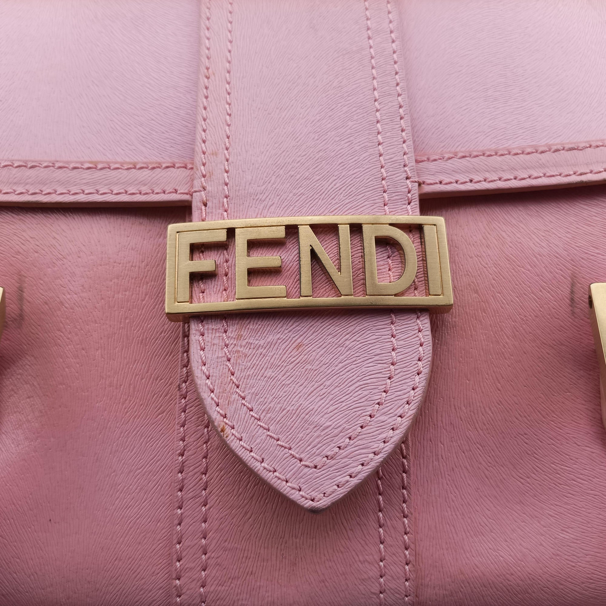 Logo flap bag Pink Leather 8BN116 2370-BN116-KUF-048ロゴ フラップバッグ ピンク レザー 8BN116 2370-BN116-KUF-048