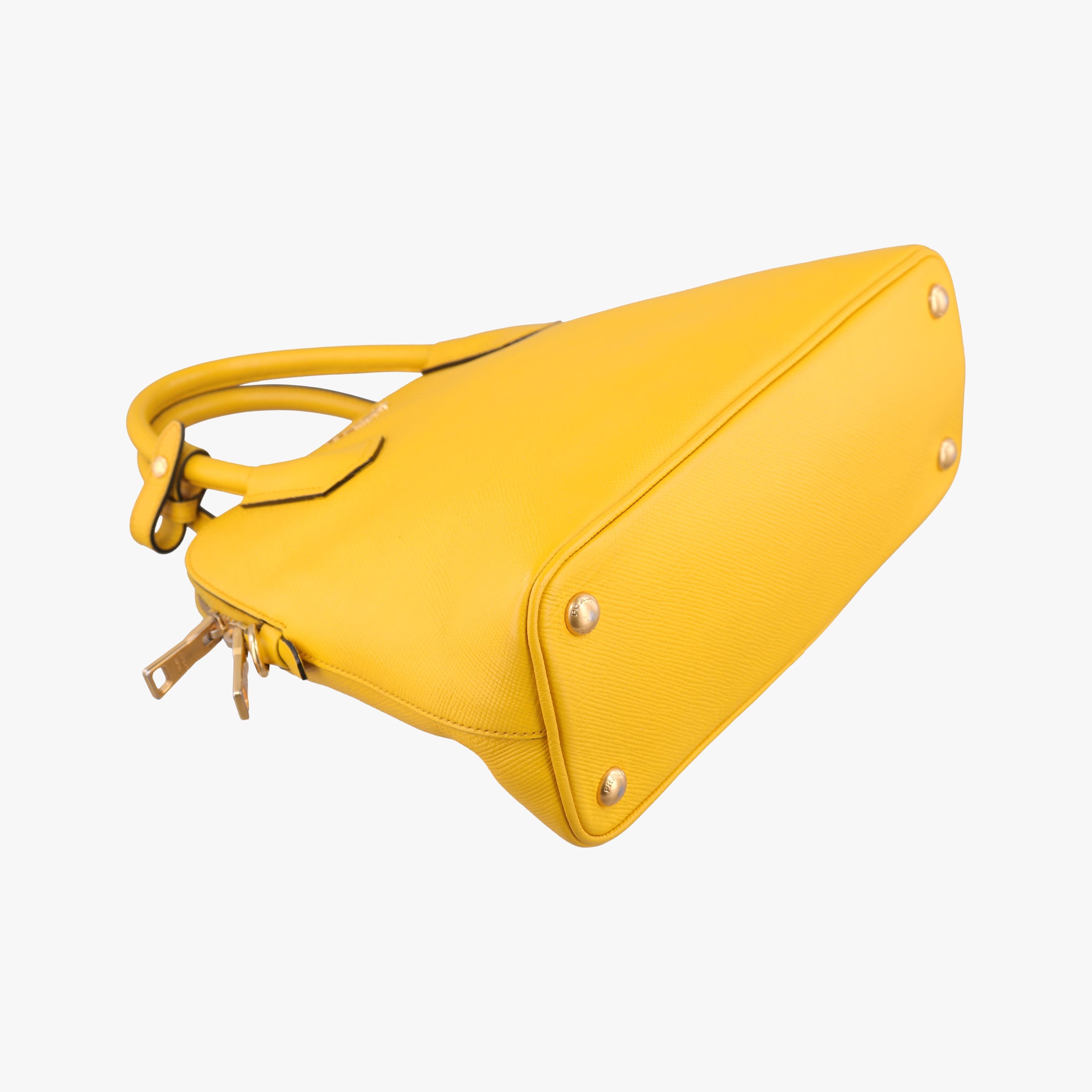 Cuir Top Handle Yellow SAFFIANO Leather BL0902 25クイール トップ ハンドル イエロー サフィアーノレザー BL0902 25