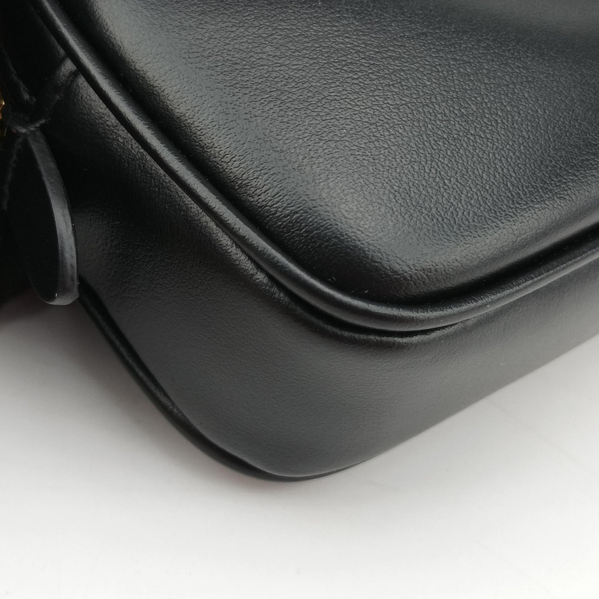 Logo belt Black leather DNP104ロゴベルト ブラック レザー DNP104