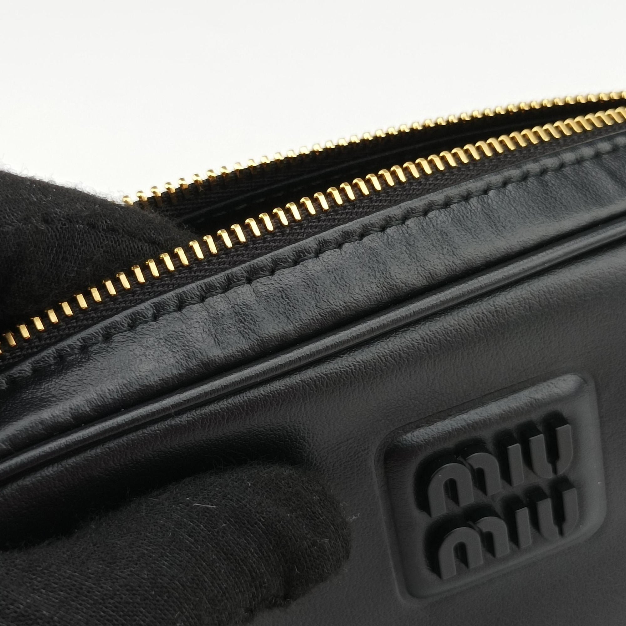 Logo belt Black leather DNP104ロゴベルト ブラック レザー DNP104