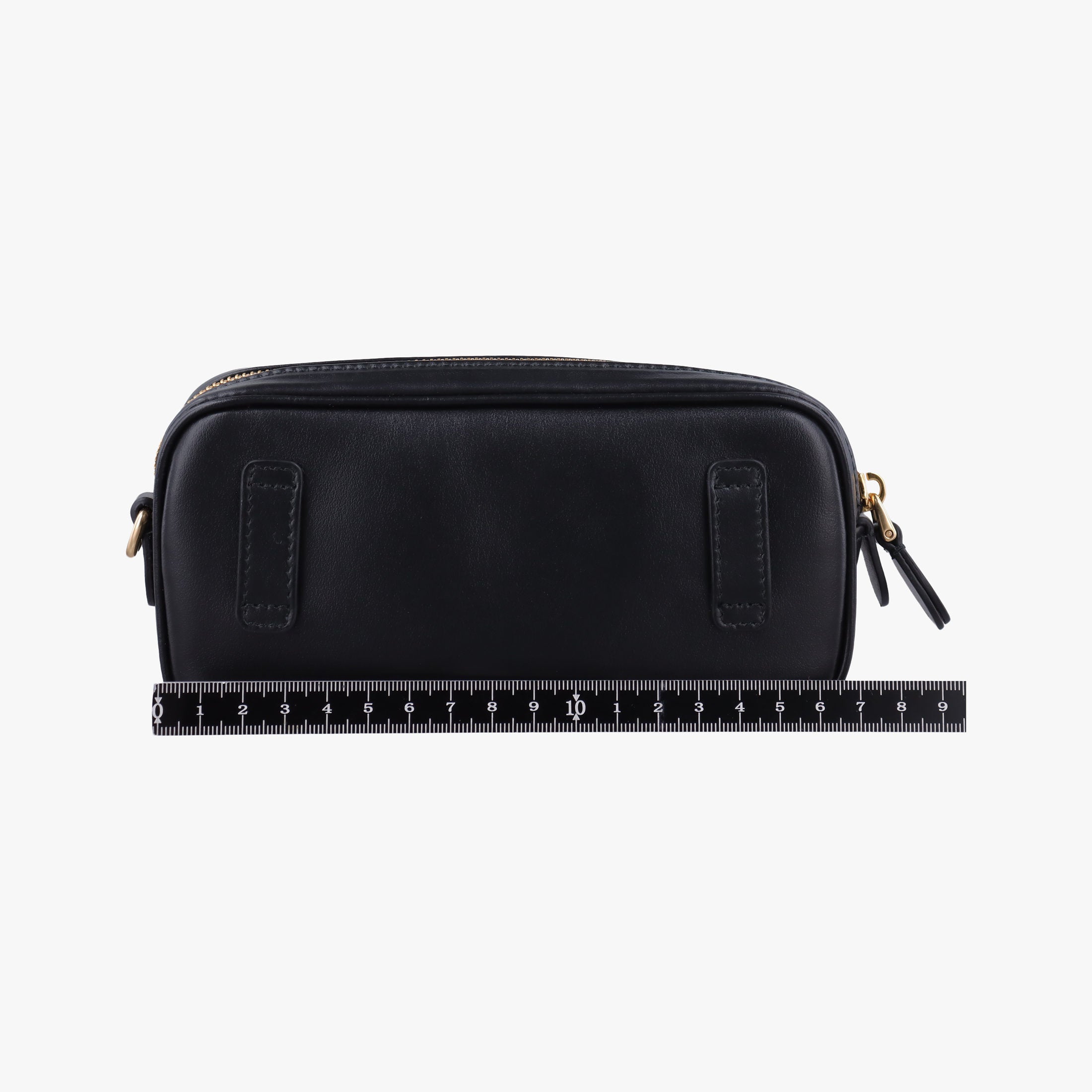 Logo belt Black leather DNP104ロゴベルト ブラック レザー DNP104