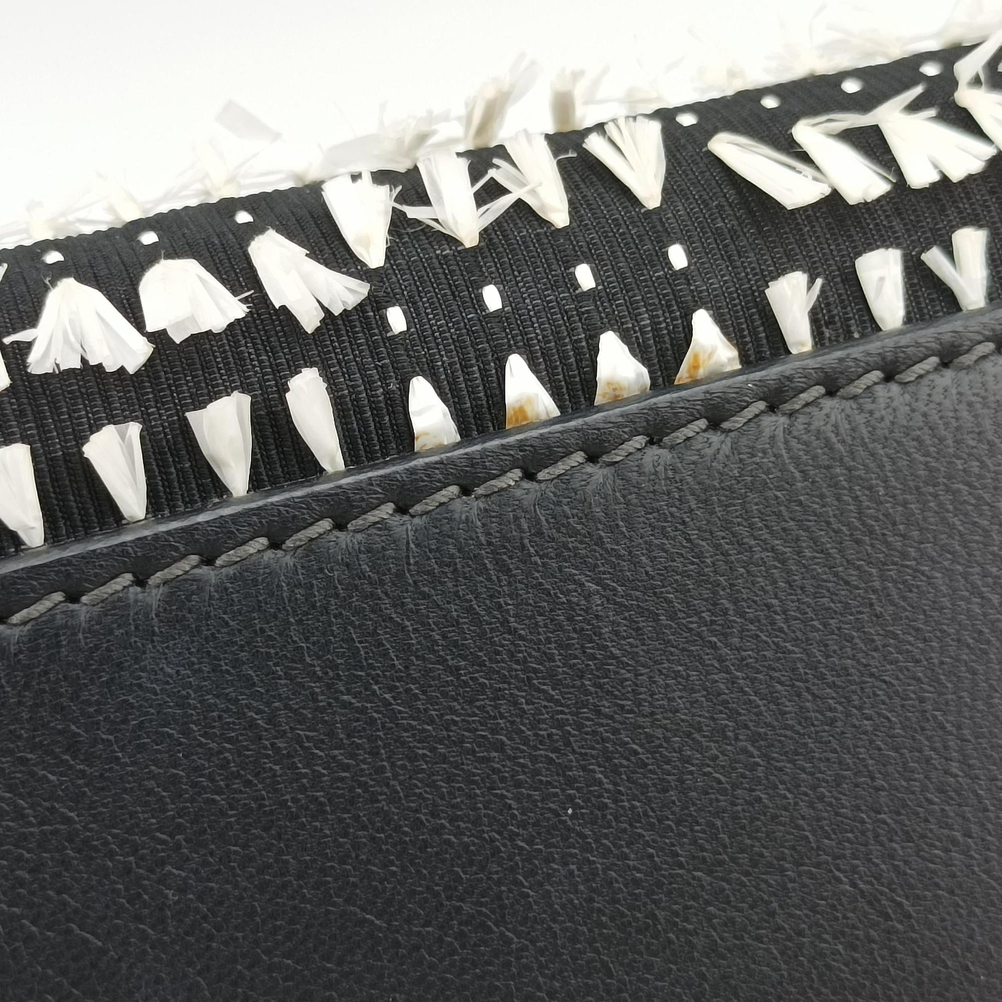 SICILY Black×white Canvas × Leather シシリー ブラック×ホワイト キャンバス × レザー