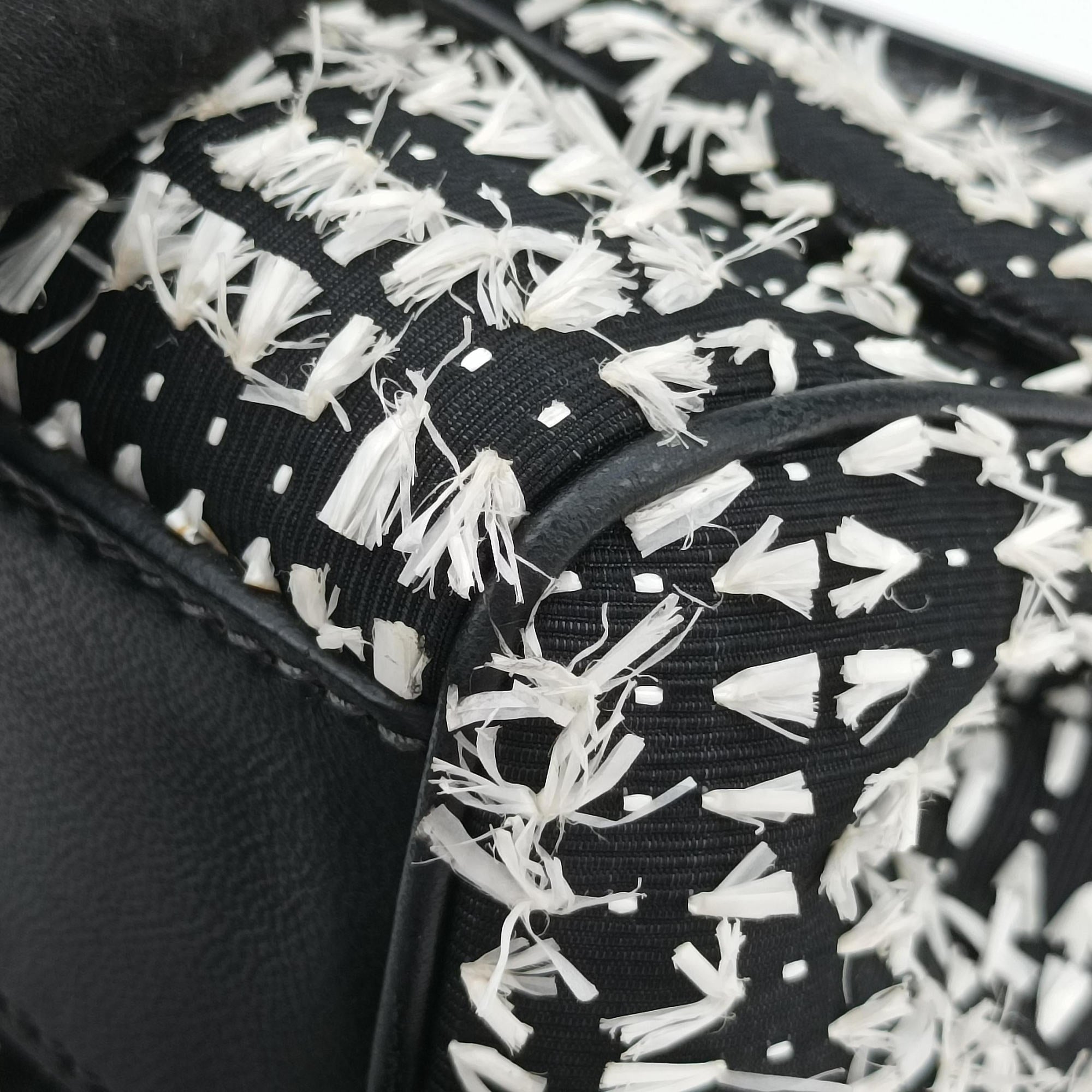SICILY Black×white Canvas × Leather シシリー ブラック×ホワイト キャンバス × レザー