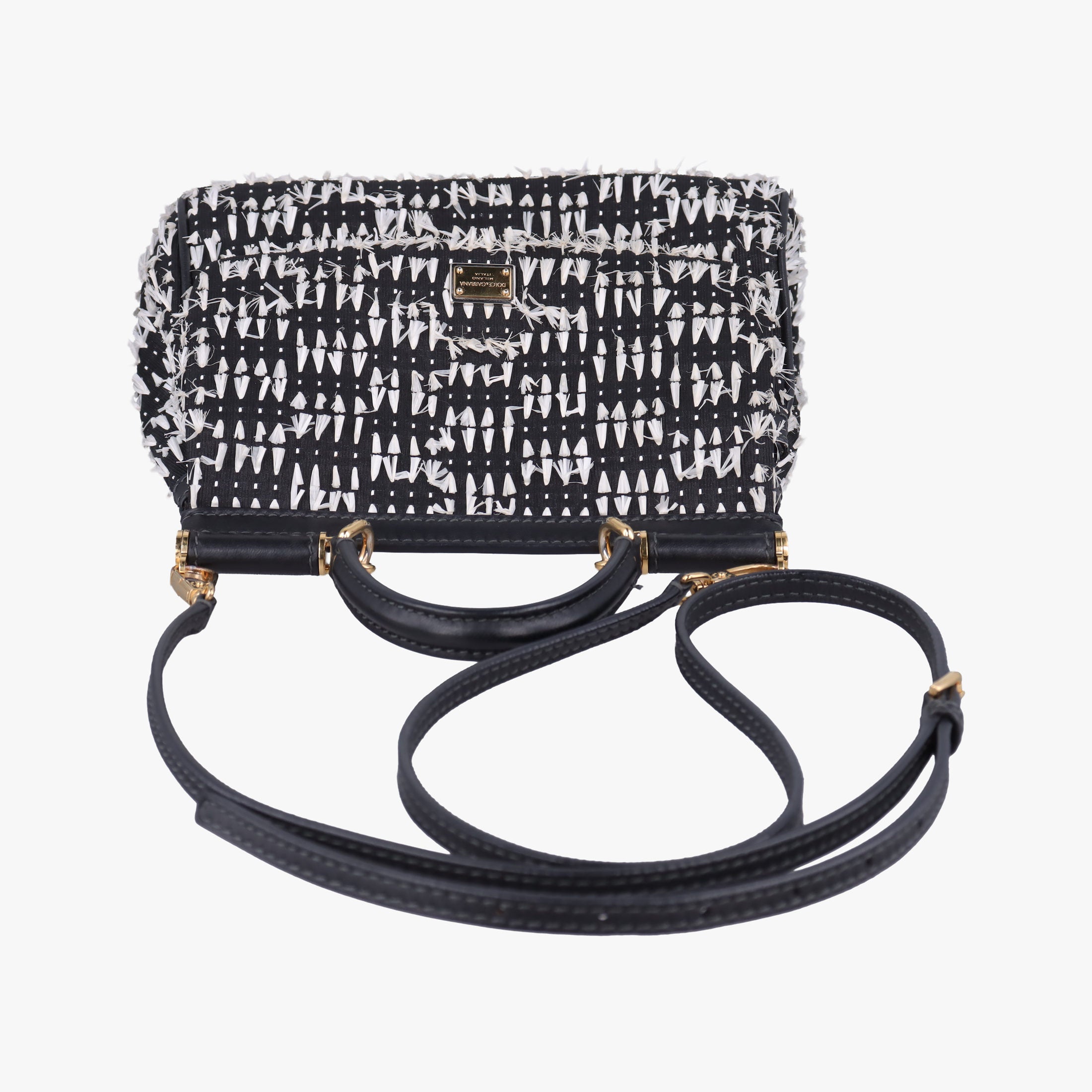 SICILY Black×white Canvas × Leather シシリー ブラック×ホワイト キャンバス × レザー