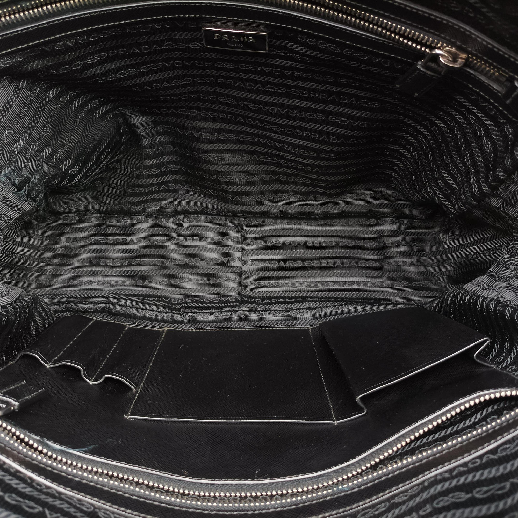 business bag briefcase Black SAFFIANO Leather 2VE363 208ビジネスバッグ ブリーフケース ブラック サフィアーノレザー 2VE363 208