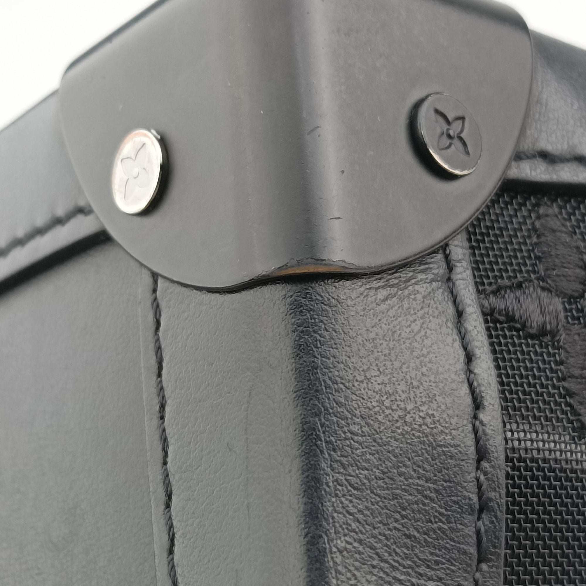 SOFT TRUNK Noir MONOGRAM MESH×calf leather M53964 DU3159 IC Chipソフトトランク ノワール モノグラムメッシュ×カーフレザー M53964 DU3159 ICチップ