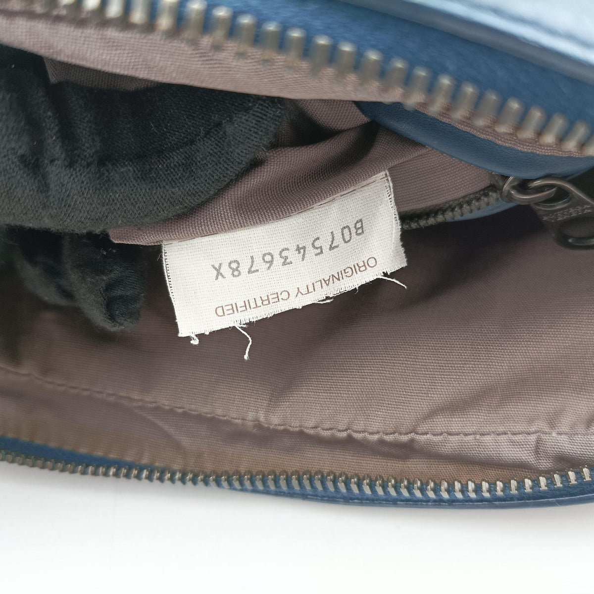 Intrecciato Blue×Black lambskin B07543678Xイントレチャート ブルー×ブラック ラムスキン B07543678X