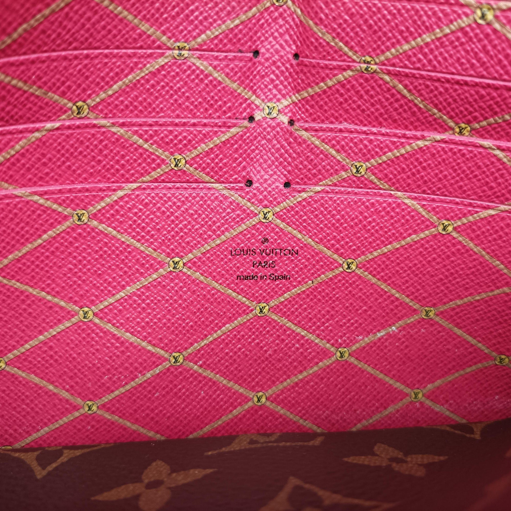 Pochette Weekend brown×Fuchsia Pink Monogram Canvas M62456 UB1188ポシェット ウィークエンド モノグラム/ブラウン×フューシャピンク モノグラムキャンバス M62456 UB1188