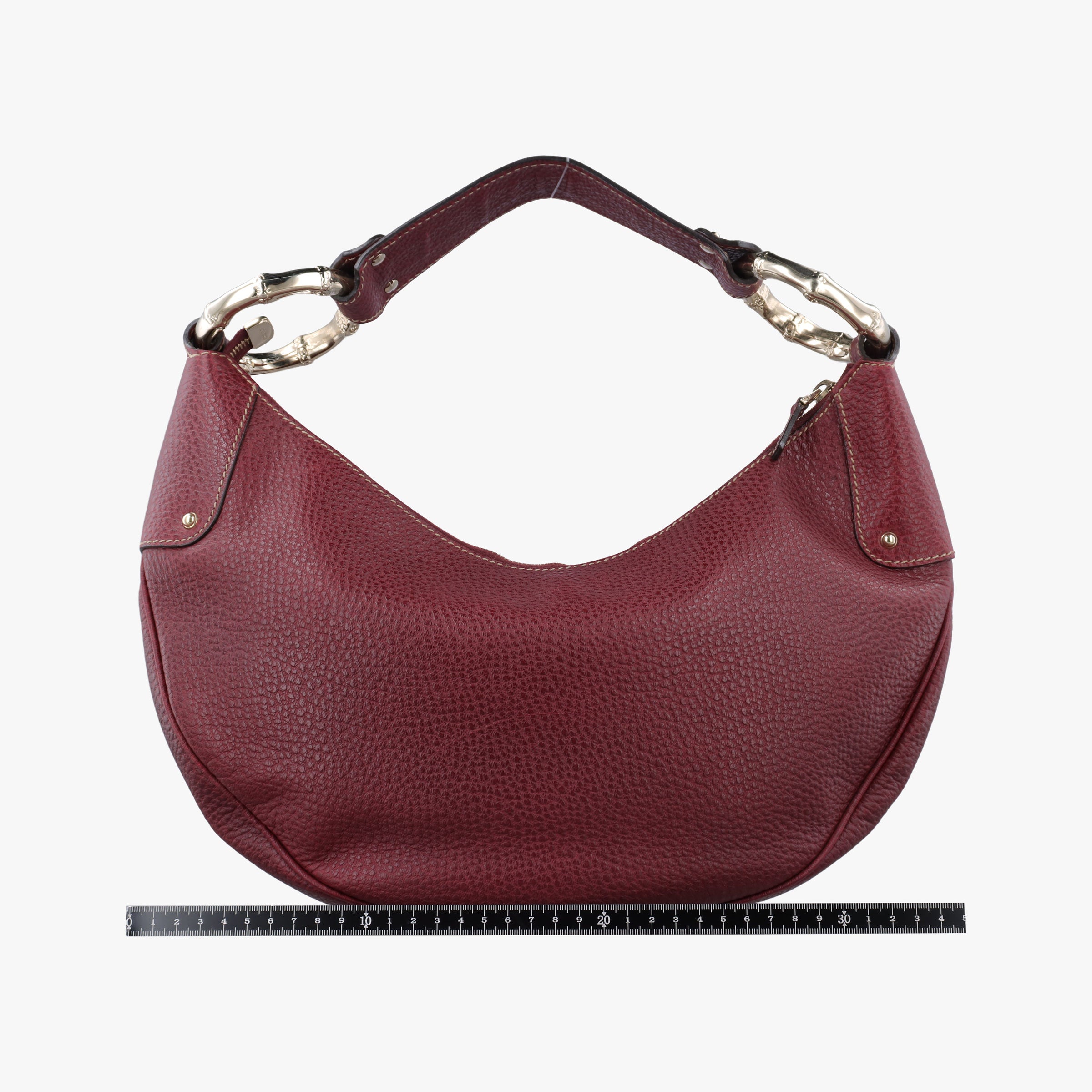 Bamboo Ring Hobo Bordeaux Leather 211519 D6916675バンブーリングホーボー ボルドー レザー 211519 D6916675