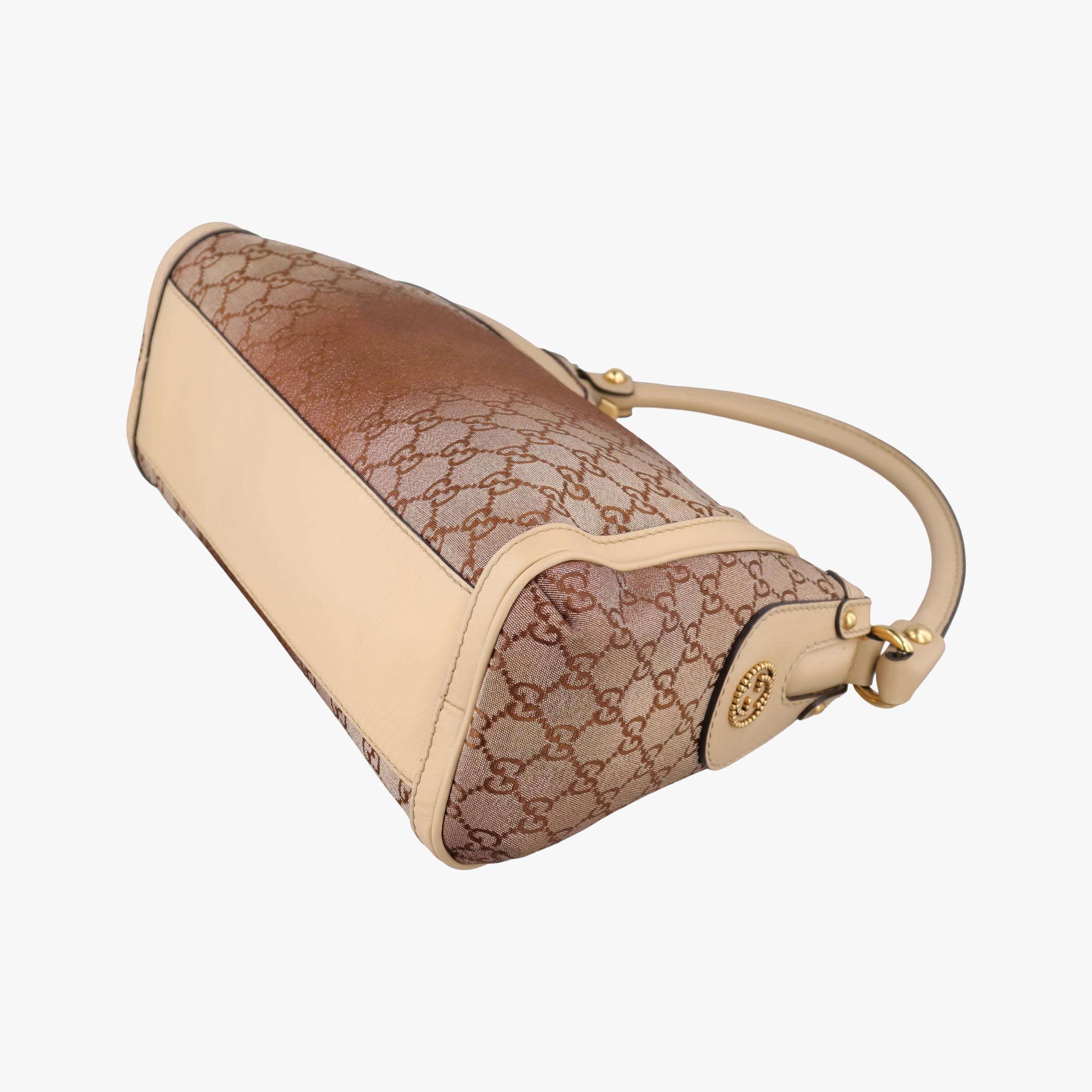 Guccissima Beige x Brown canvas×Leather 282298 G011136749グッチシマ ベージュ×ブラウン キャンバス×レザー 282298 G011136749