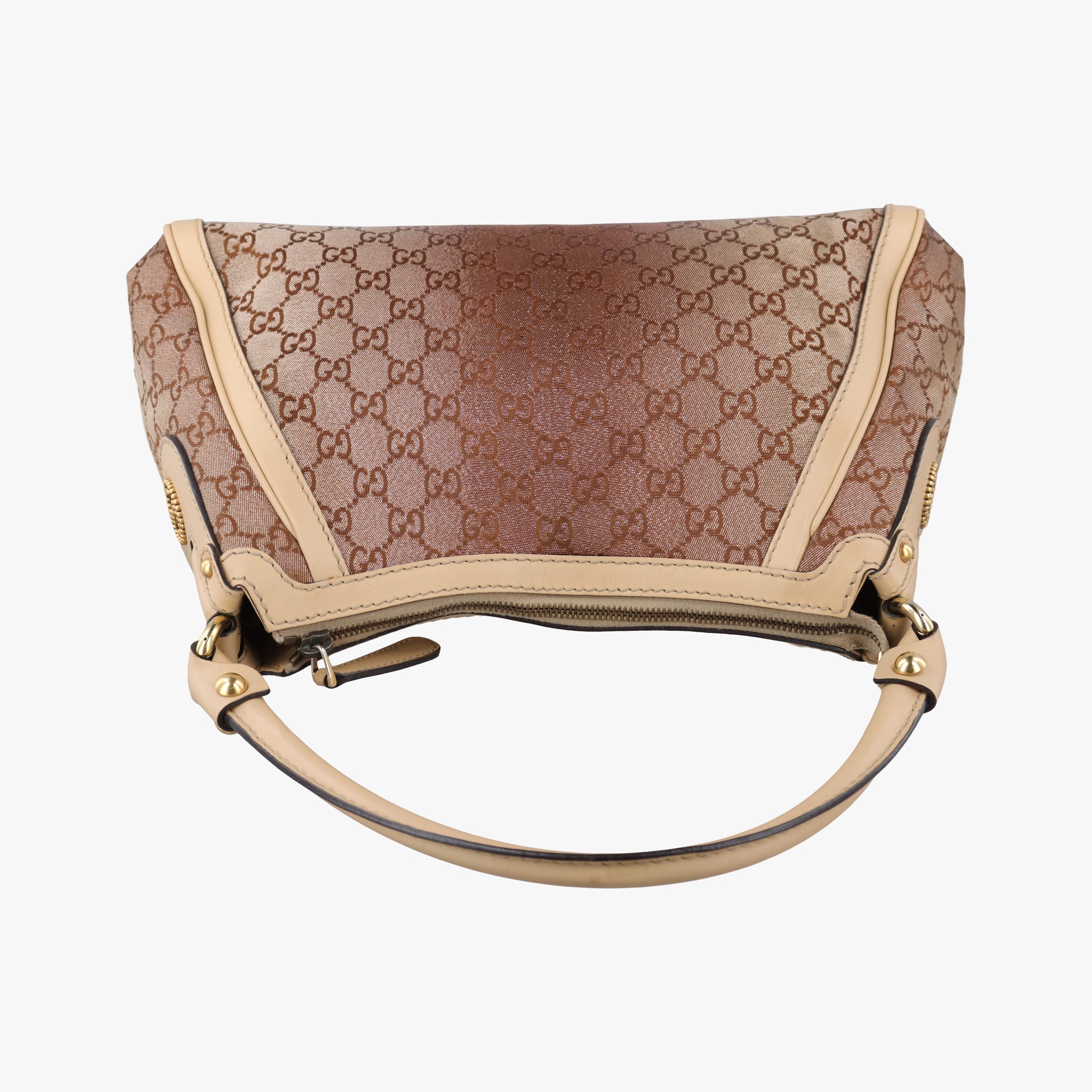 Guccissima Beige x Brown canvas×Leather 282298 G011136749グッチシマ ベージュ×ブラウン キャンバス×レザー 282298 G011136749