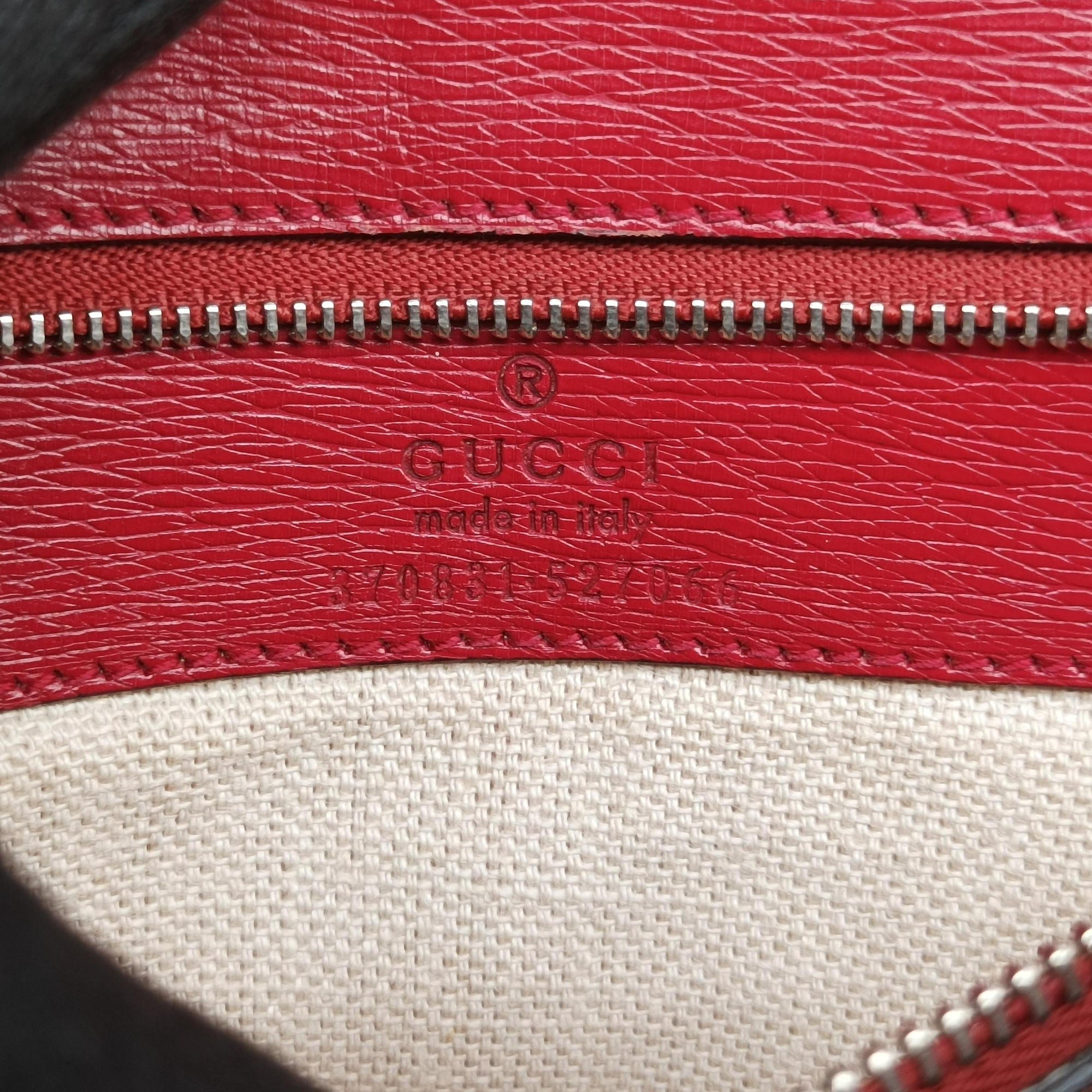 Bamboo Daily red×Multicolour Leather 370831 A018750289バンブーデイリー レッド×マルチ レザー 370831 A018750289