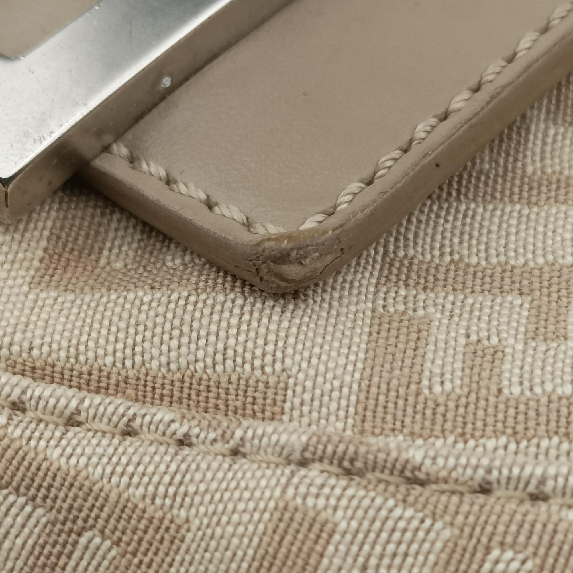 Mama Baguette Zucchino Beige canvas× Leather 8BR001 2372-8BR001-KU7-048マンマバケット ズッキーノ柄 ベージュ キャンバス×レザー 8BR001 2372-8BR001-KU7-048