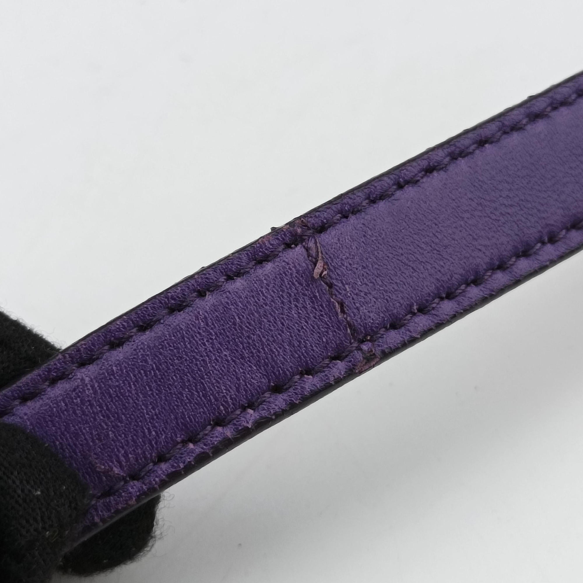 Grommet Mini Jewel Embellished Drawstring Bucket Purple lambskin 197/Bグロメットミニ ジュエルエンベリッシュド ドローストリング バケット パープル ラムスキン 197/B