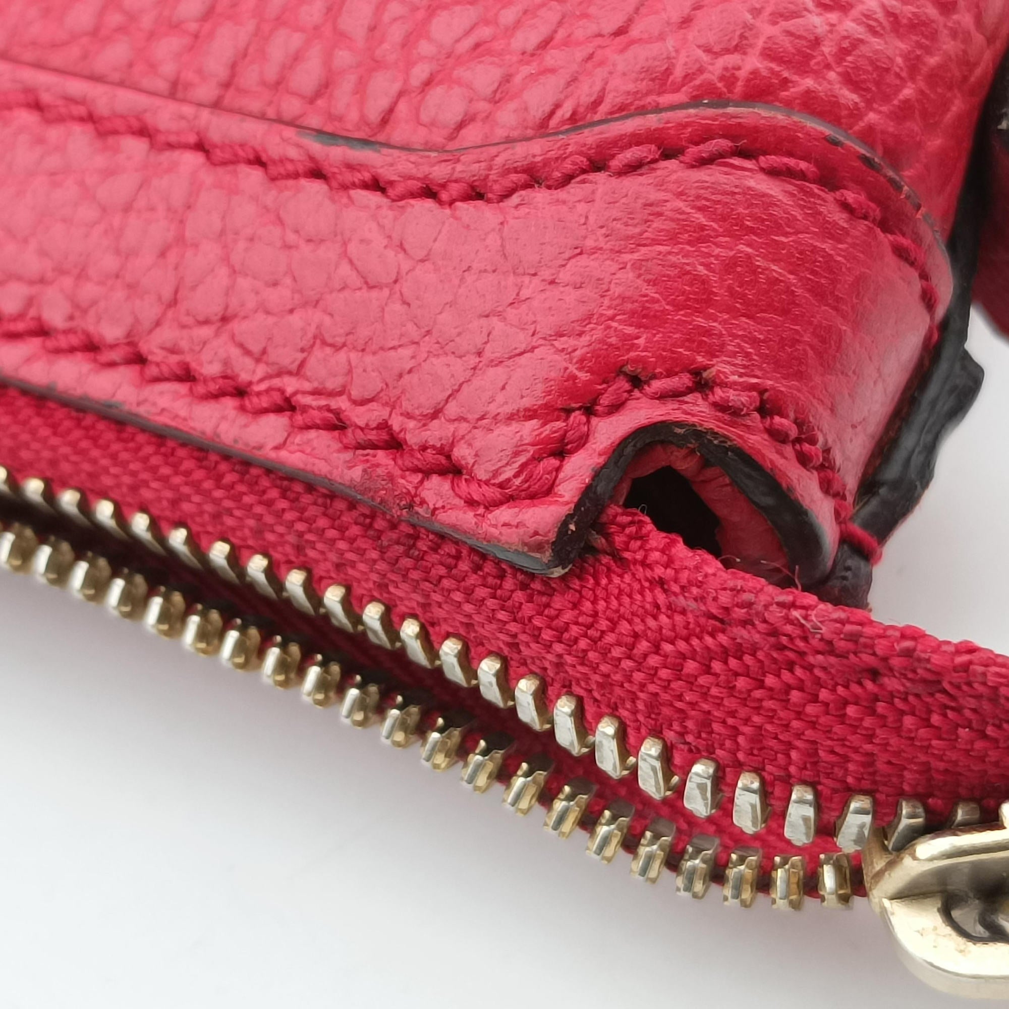 interlocking G Charmy Red Leather 449659 C021408488インターロッキングG チャーム アウトレット レッド レザー 449659 C021408488