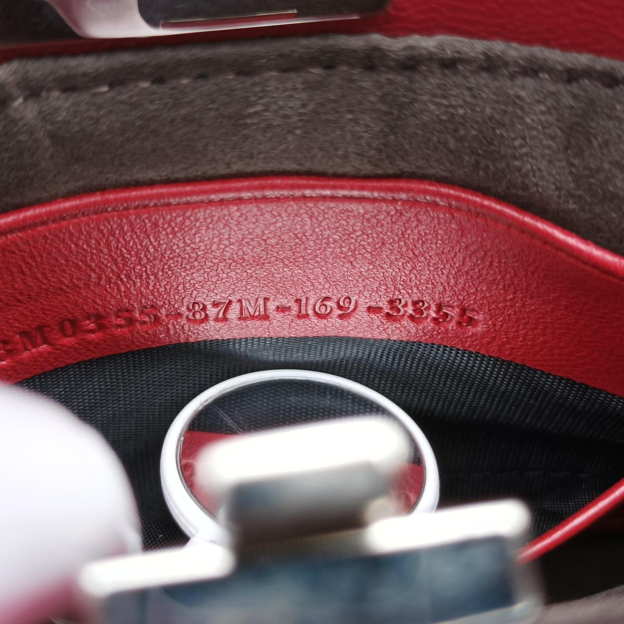 Micro Peekaboo Red×multi lambskin 8M0355 8M0355-87M-169-3355マイクロピーカブー レッド×マルチ ラムスキン 8M0355 8M0355-87M-169-3355