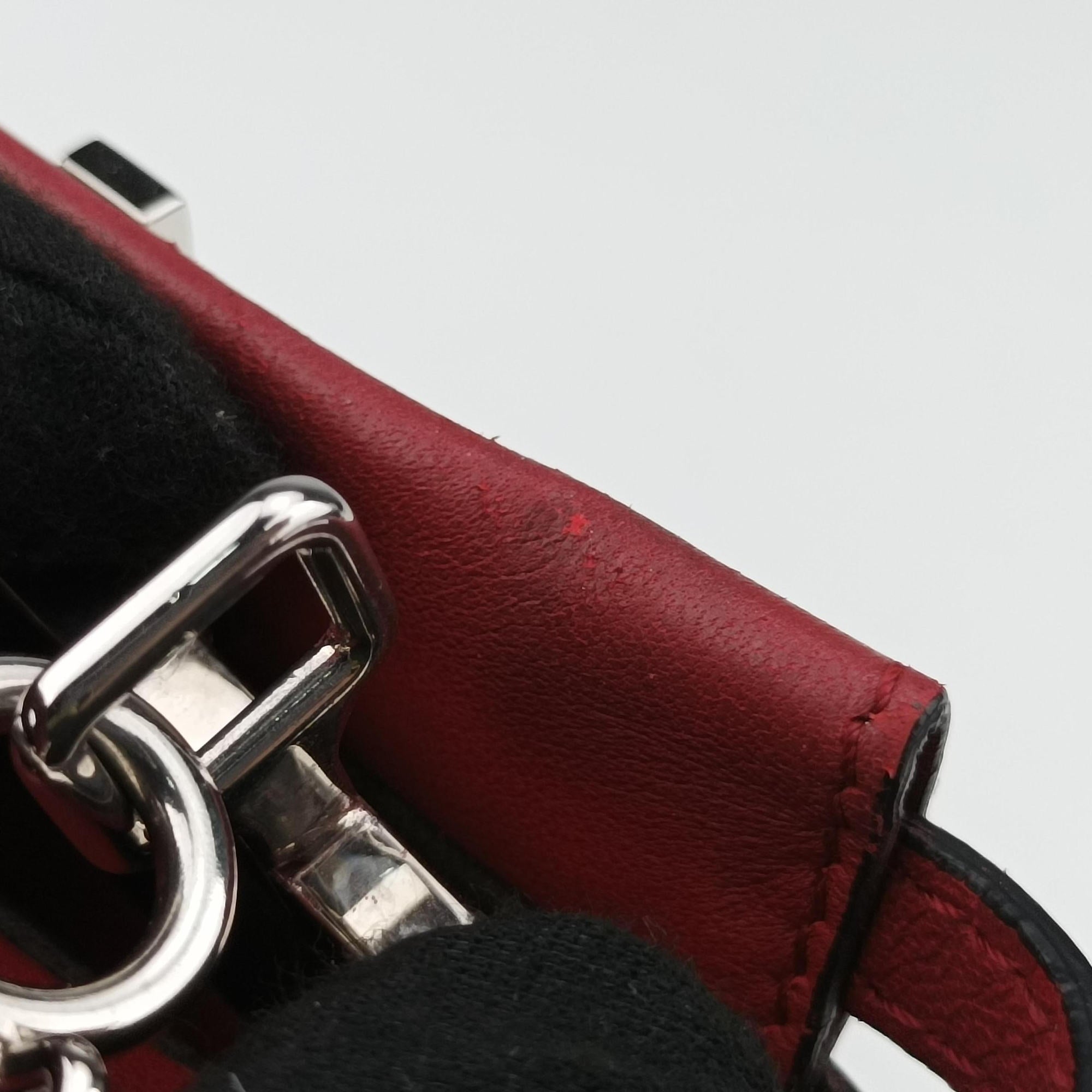 Micro Peekaboo Red×multi lambskin 8M0355 8M0355-87M-169-3355マイクロピーカブー レッド×マルチ ラムスキン 8M0355 8M0355-87M-169-3355