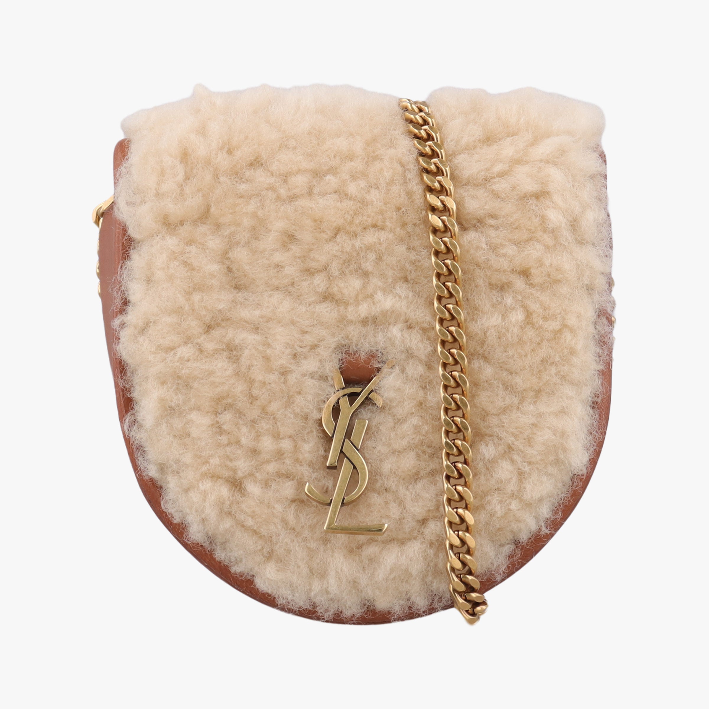 Le K Baby Satchel Brown Shearling x Leather 657818 GLB657818.0621ル K ベビーサッチェル ブラウン シアリング×レザー 657818 GLB657818.0621