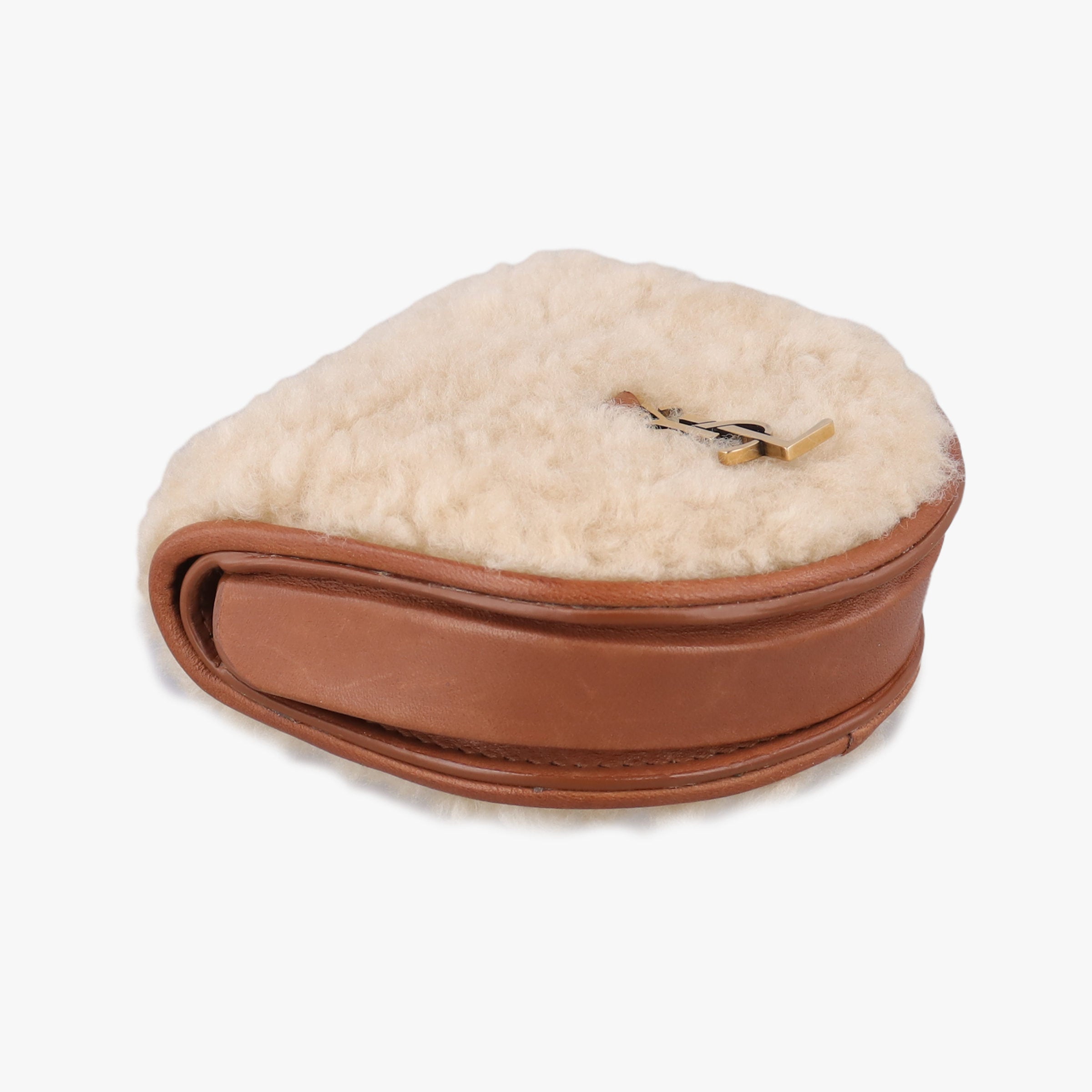 Le K Baby Satchel Brown Shearling x Leather 657818 GLB657818.0621ル K ベビーサッチェル ブラウン シアリング×レザー 657818 GLB657818.0621