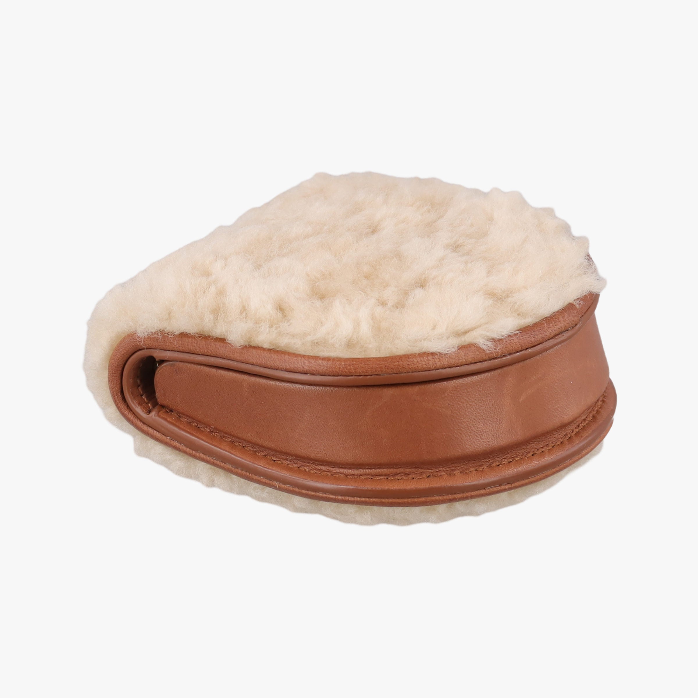 Le K Baby Satchel Brown Shearling x Leather 657818 GLB657818.0621ル K ベビーサッチェル ブラウン シアリング×レザー 657818 GLB657818.0621