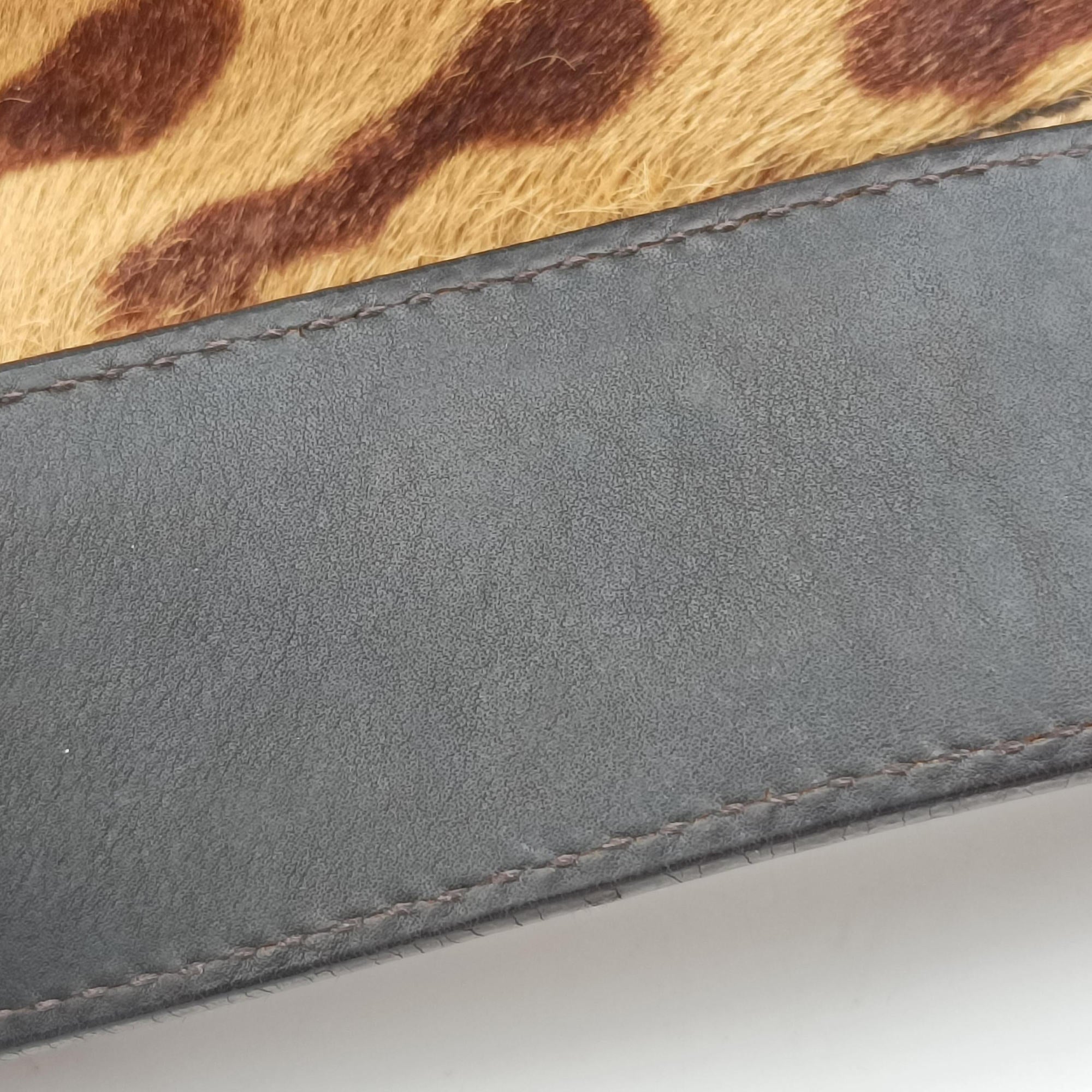 Leopard Print Brown×Multicolour ponyhair 31 24レオパード柄 ブラウン×マルチカラー ハラコ 31 24