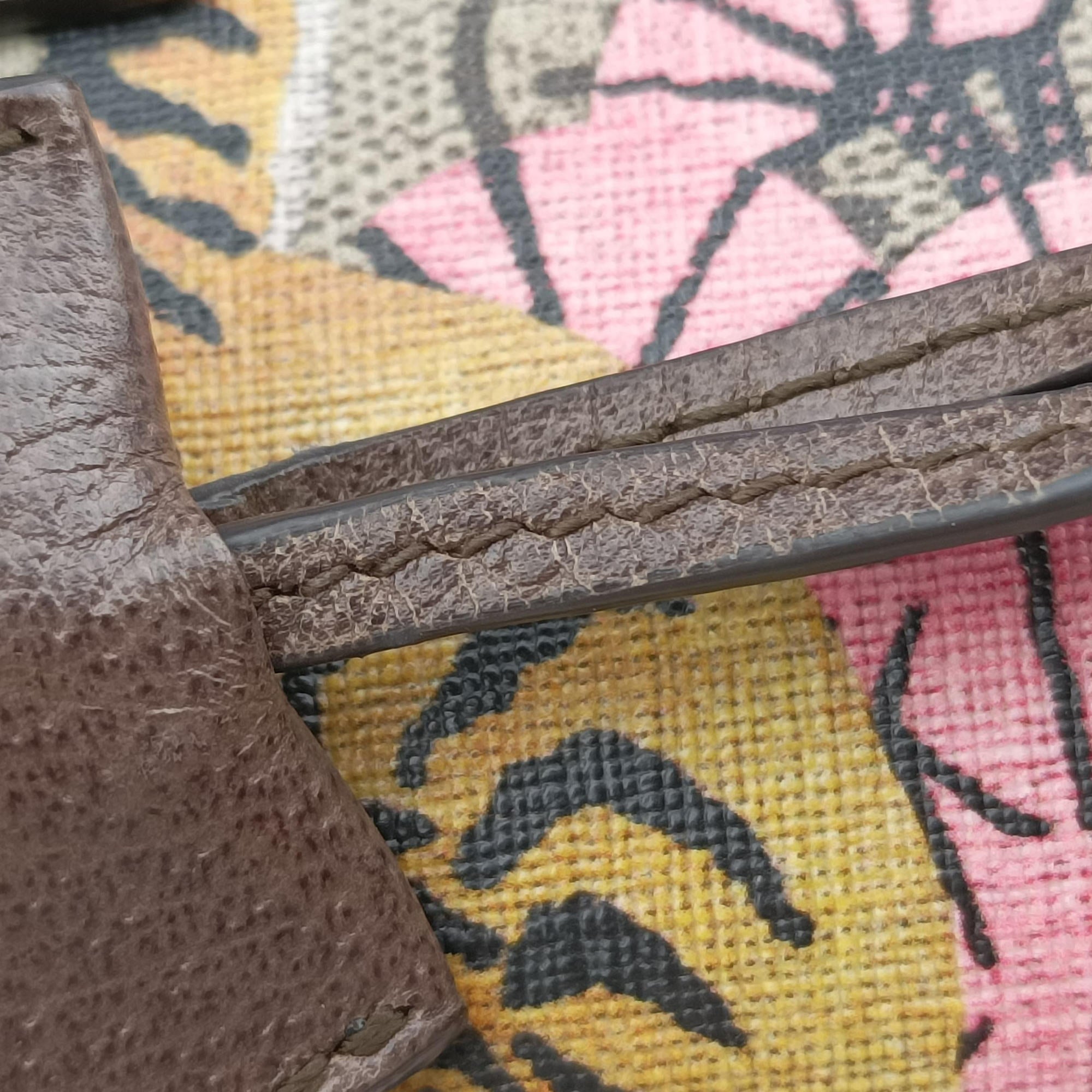 Padlock Brown PVC coated canvas 409487 C021107660パドロック ブラウン PVCコーティングキャンバス 409487 C021107660