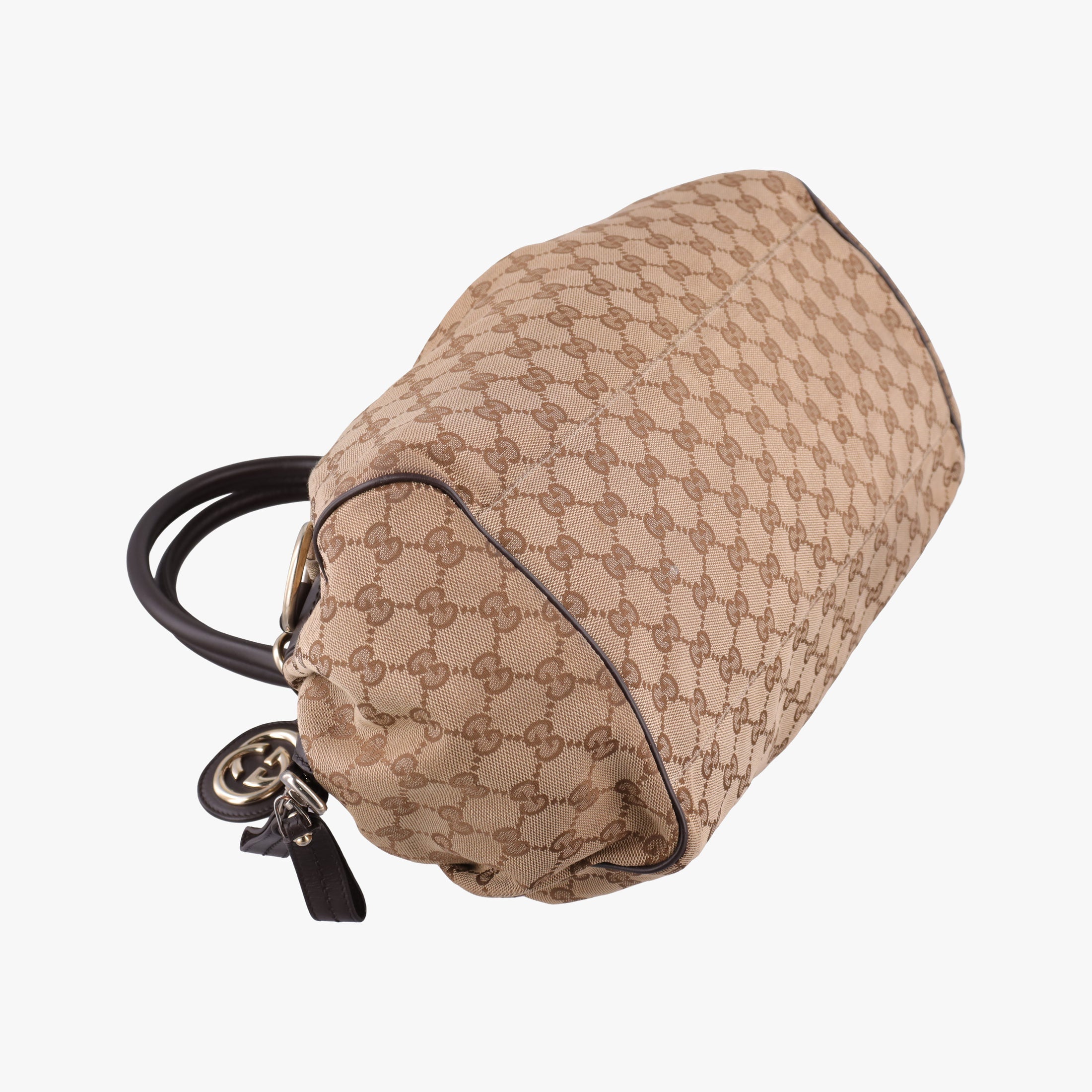 Sukey GUCCISSIMA Beige×Brown canvas 223974 E012774439スーキー ディアマンテ ベージュ×ブラウン キャンバス 223974 E012774439