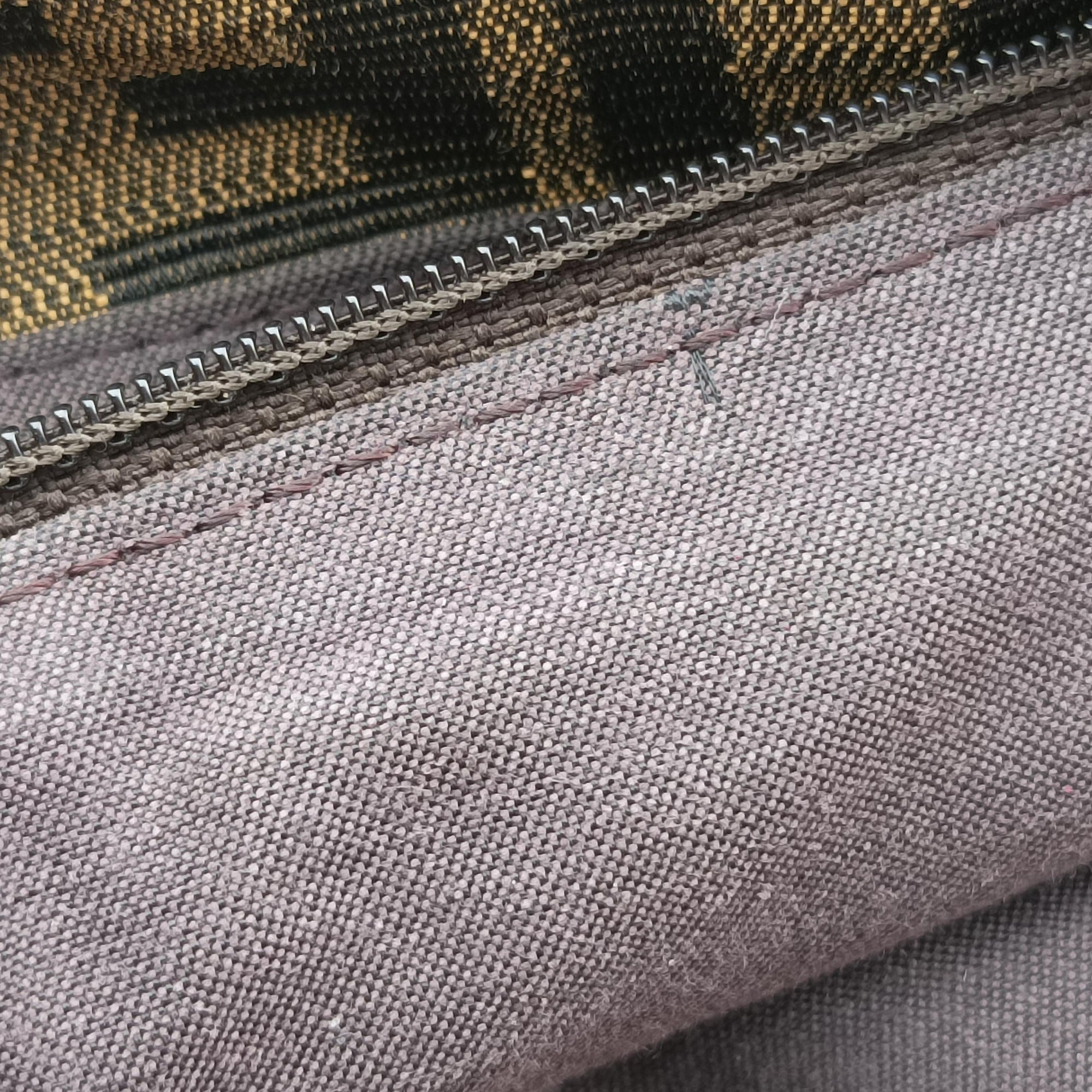 Baguette Zucchino Brown × Red canvas×leather 8BT180 8BT180-FQ8 119-2566マンマバケット ズッキーノ柄 ブラウン × レッド キャンバス×レザー 8BT180 8BT180-FQ8 119-2566