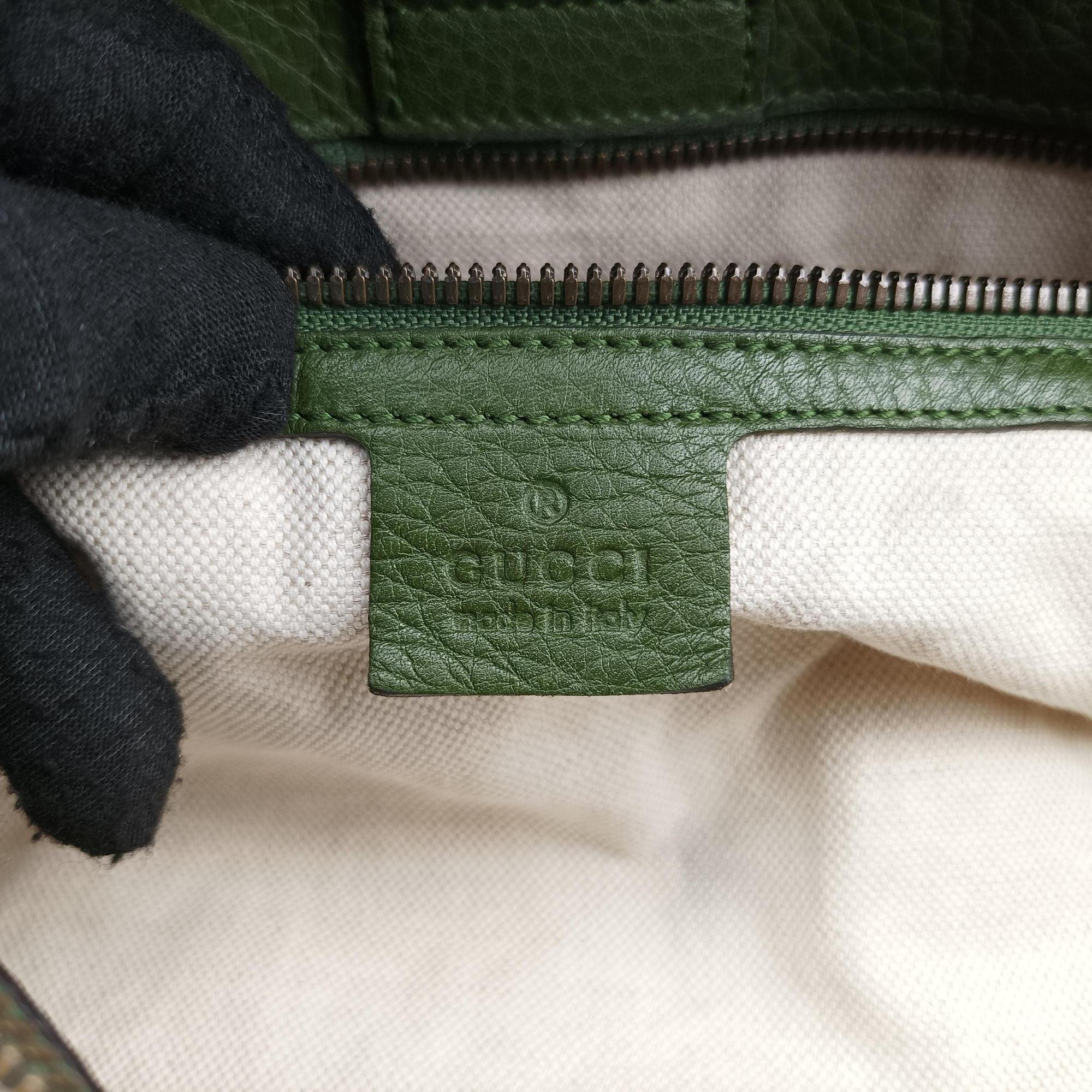 Bamboo Shopper Green Leather 323660 B015978648バンブーショッパー グリーン レザー 323660 B015978648