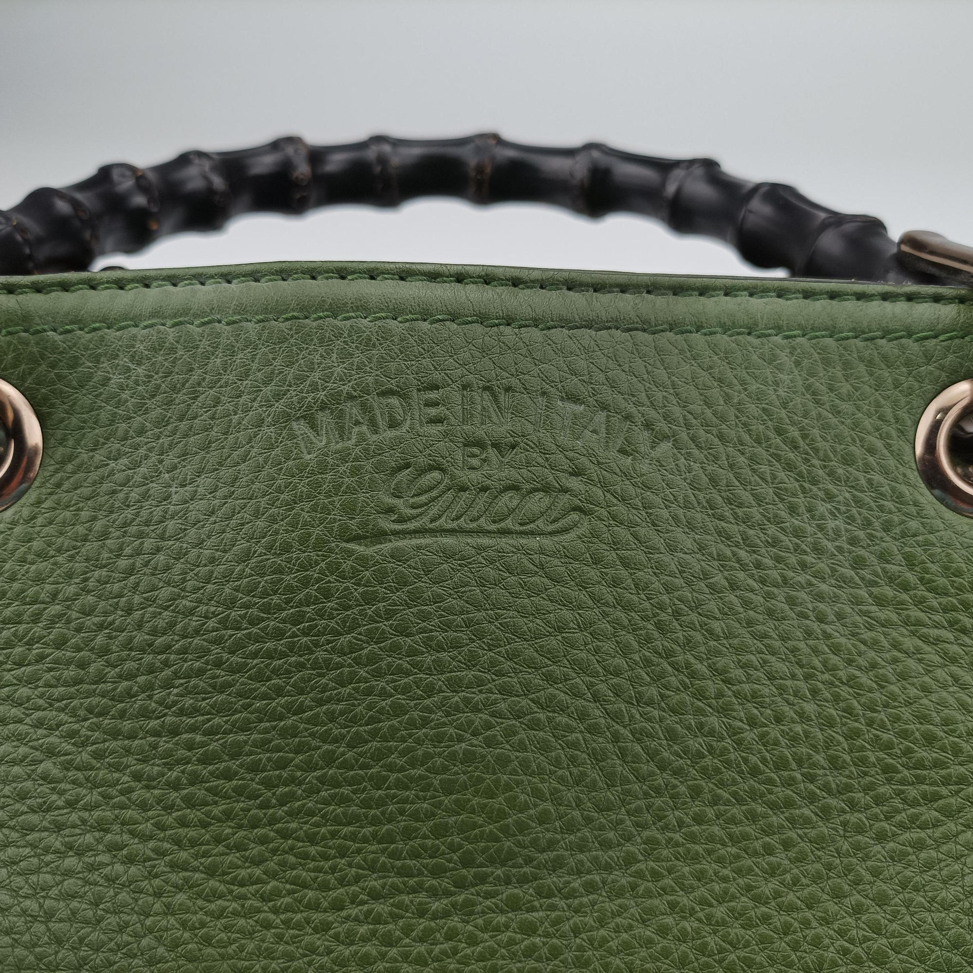 Bamboo Shopper Green Leather 323660 B015978648バンブーショッパー グリーン レザー 323660 B015978648