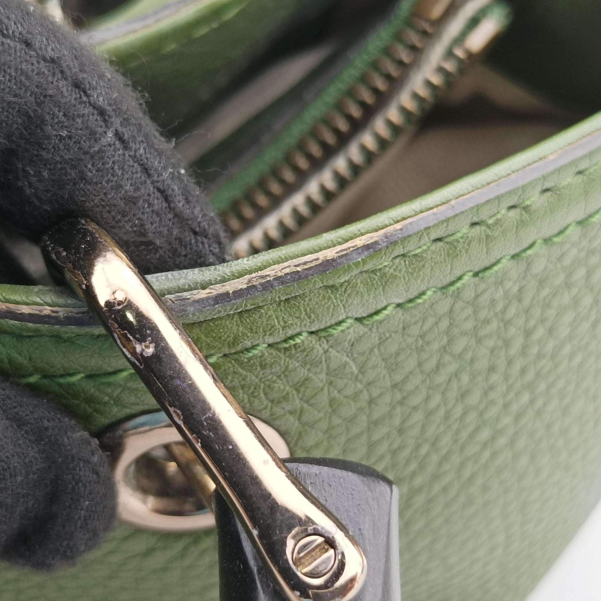Bamboo Shopper Green Leather 323660 B015978648バンブーショッパー グリーン レザー 323660 B015978648