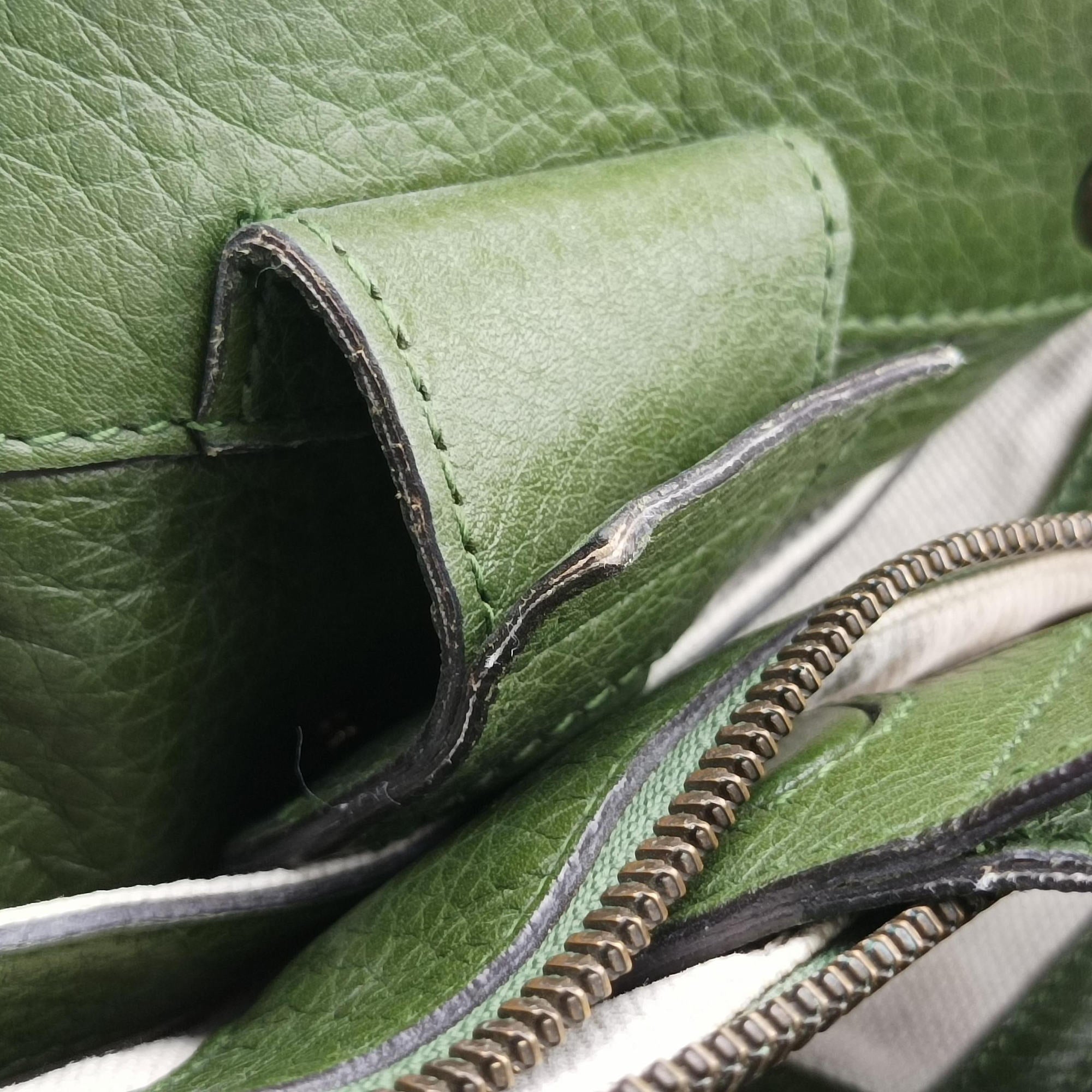 Bamboo Shopper Green Leather 323660 B015978648バンブーショッパー グリーン レザー 323660 B015978648