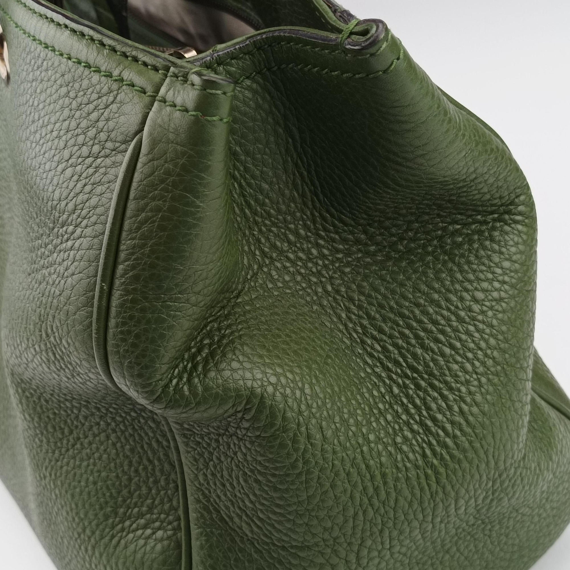 Bamboo Shopper Green Leather 323660 B015978648バンブーショッパー グリーン レザー 323660 B015978648