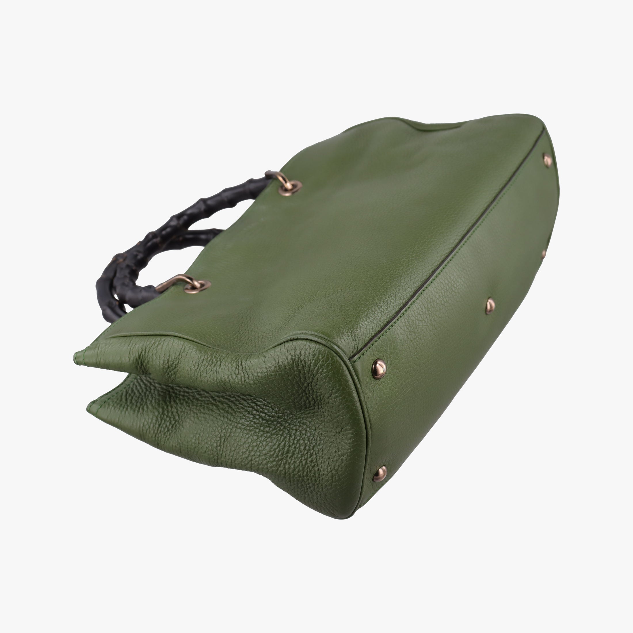 Bamboo Shopper Green Leather 323660 B015978648バンブーショッパー グリーン レザー 323660 B015978648