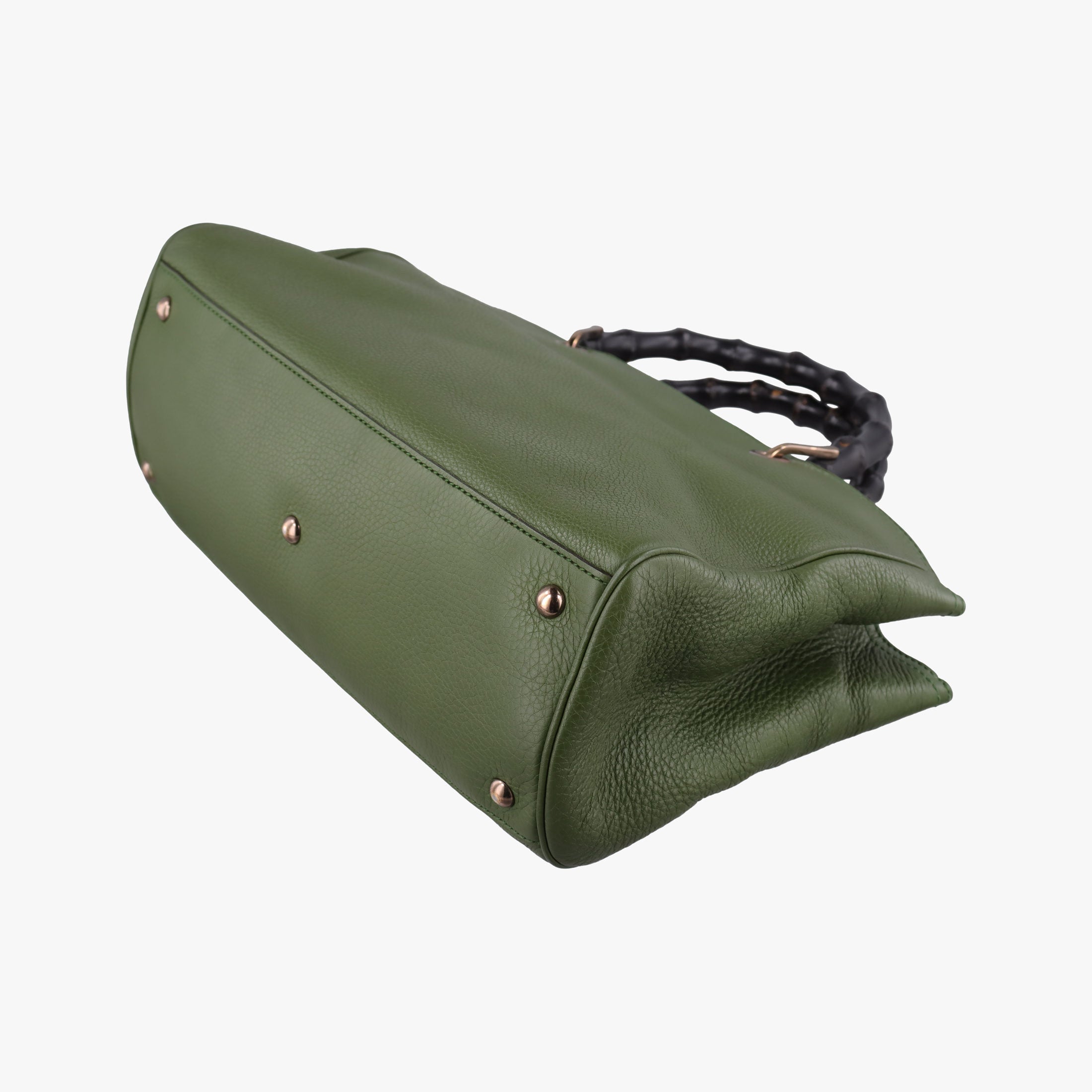 Bamboo Shopper Green Leather 323660 B015978648バンブーショッパー グリーン レザー 323660 B015978648
