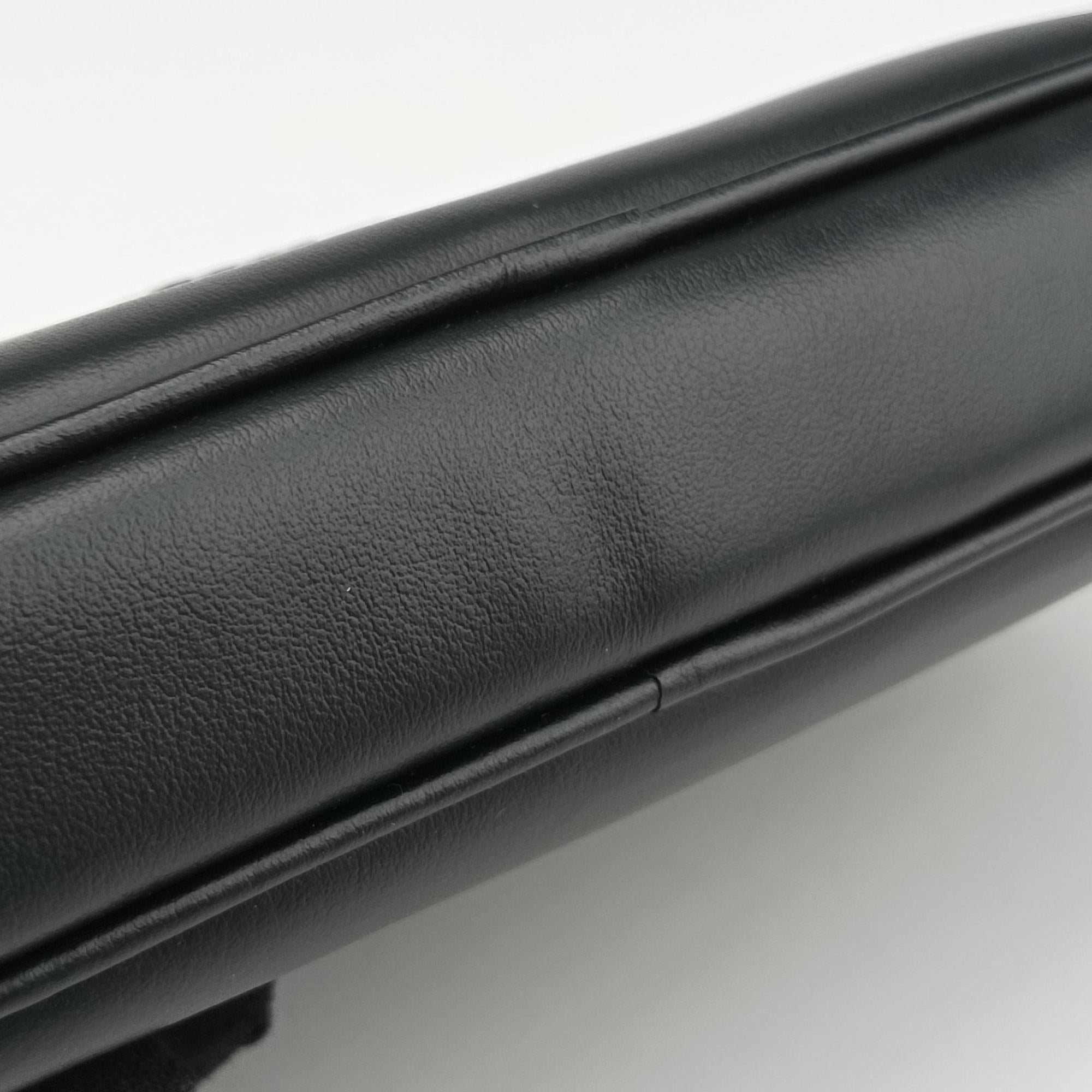 Logo belt Black leather DNP104ロゴベルト ブラック レザー DNP104
